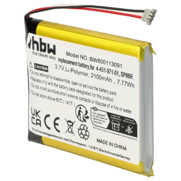 vhbw Akku kompatibel mit Sony PS Vita 2007 | PSV2000C6742, PCH-2007, PSV2000 Spielekonsole (2100 mAh, 3,7 V, Li-Ion) -
