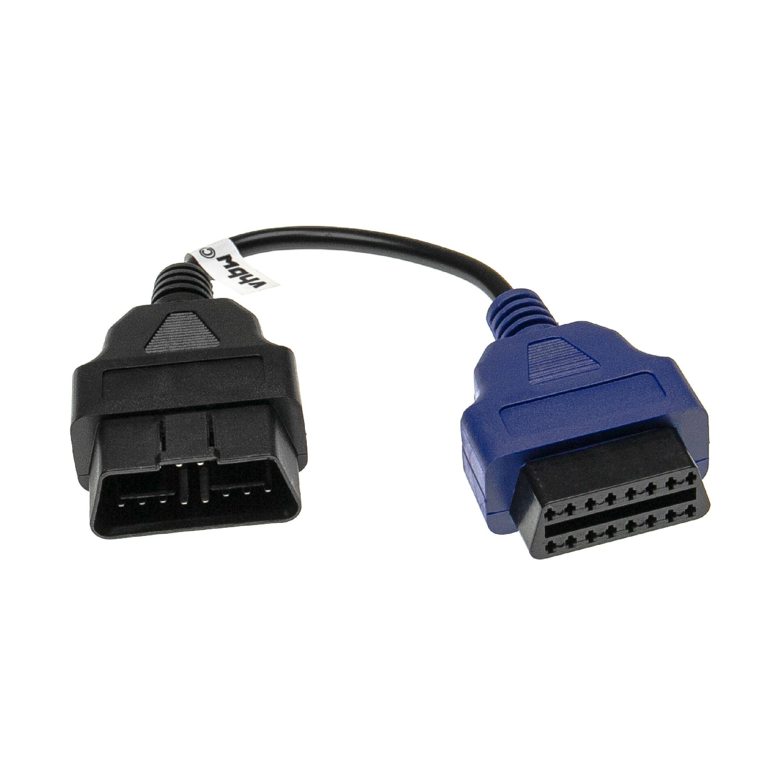 vhbw OBD Adapter 16Pin-OBD1 auf OBD2 kompatibel mit Alfa Romeo Giulietta | MiTo - 20 cm-2