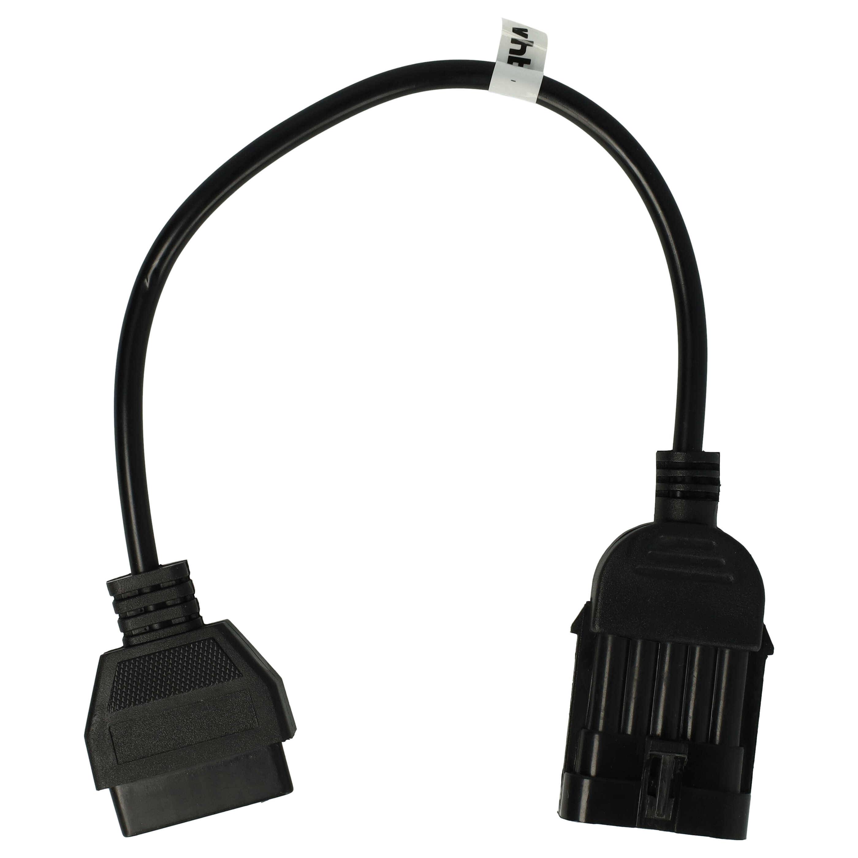 vhbw OBD Adapter 10Pin-OBD1 auf OBD2 kompatibel mit Opel -Bj 1997 Calibra | Kadett, Corsa, Tigra, Omega, Vectra, Astra --0