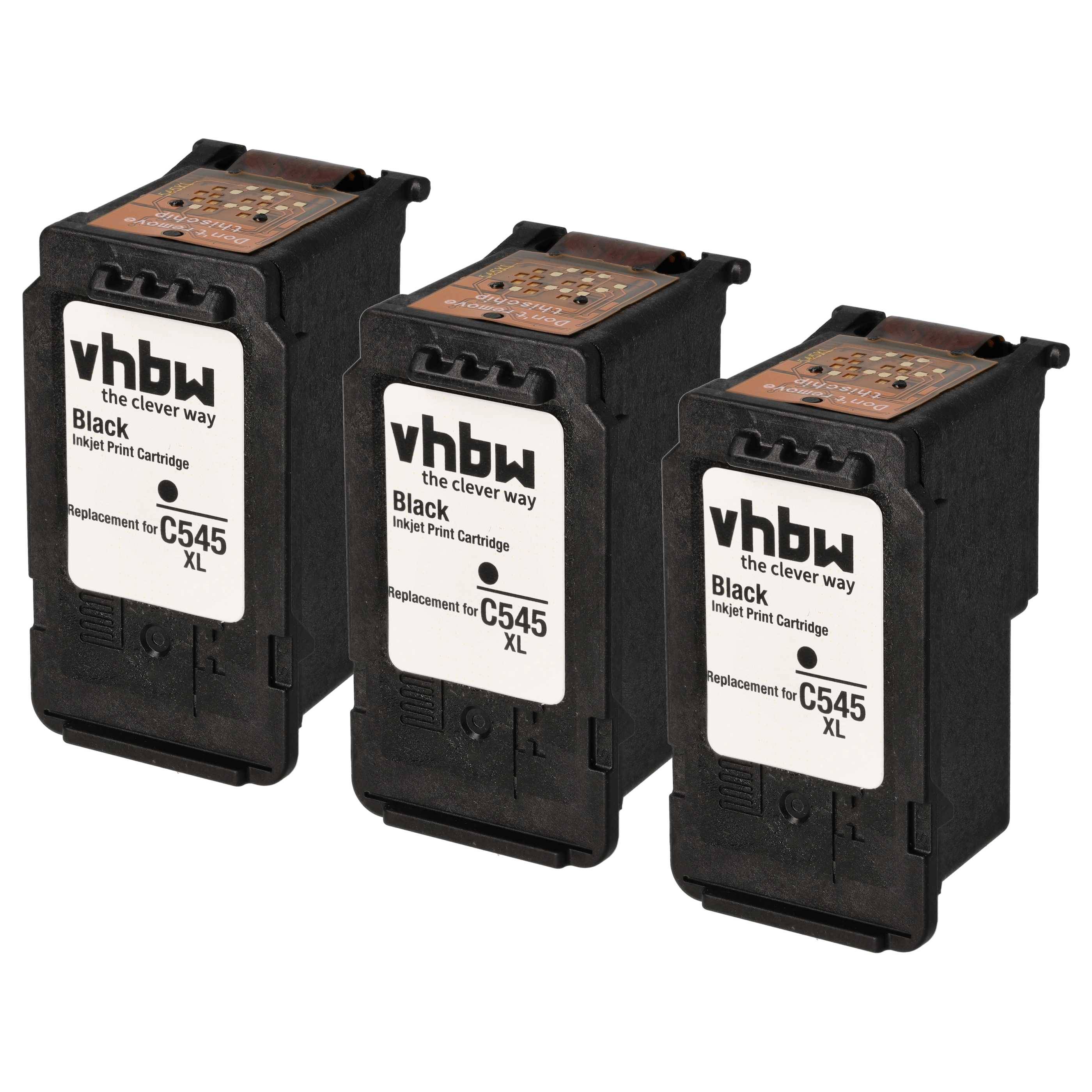 vhbw 3x Tintenpatronen kompatibel mit Canon Pixma MG2400 | MG2450, IP-2850, IP2850, MG-2450, MG2440, IP2820 Drucker --0