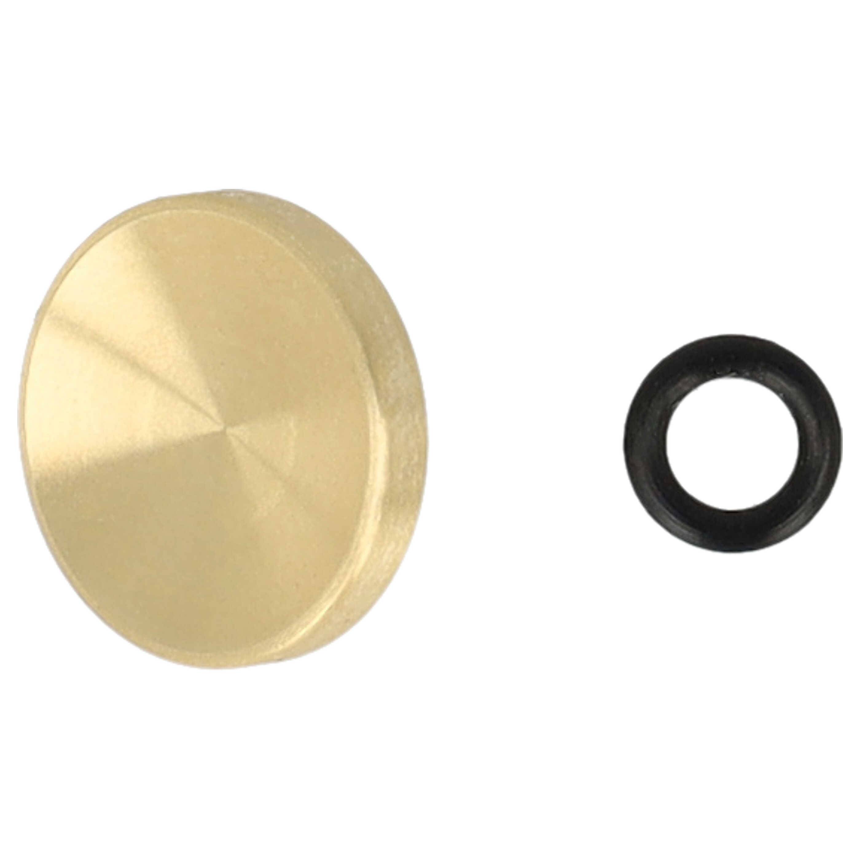 vhbw Auslöseknopf kompatibel mit Exa 1B Kamera | Ergonomischer Ersatzknopf, Metall, Gold-2