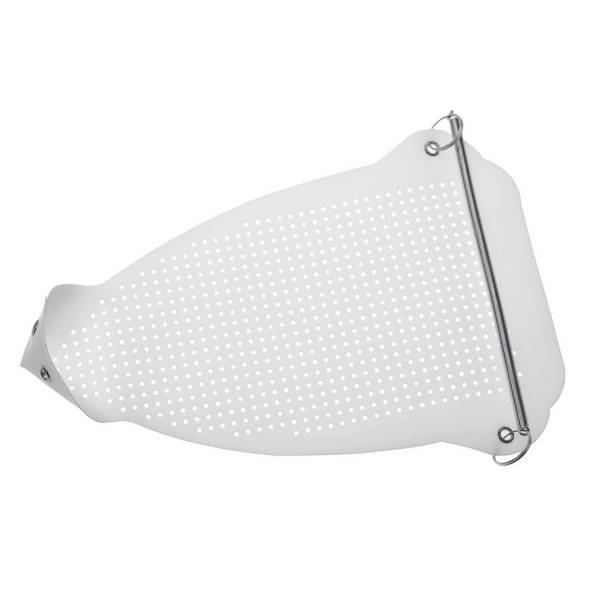 vhbw Universal Textilschutzsohle für Bügeleisen | Bügelschuh, PTFE (Teflon) Beschichtet, 235 x 160 mm, Weiß