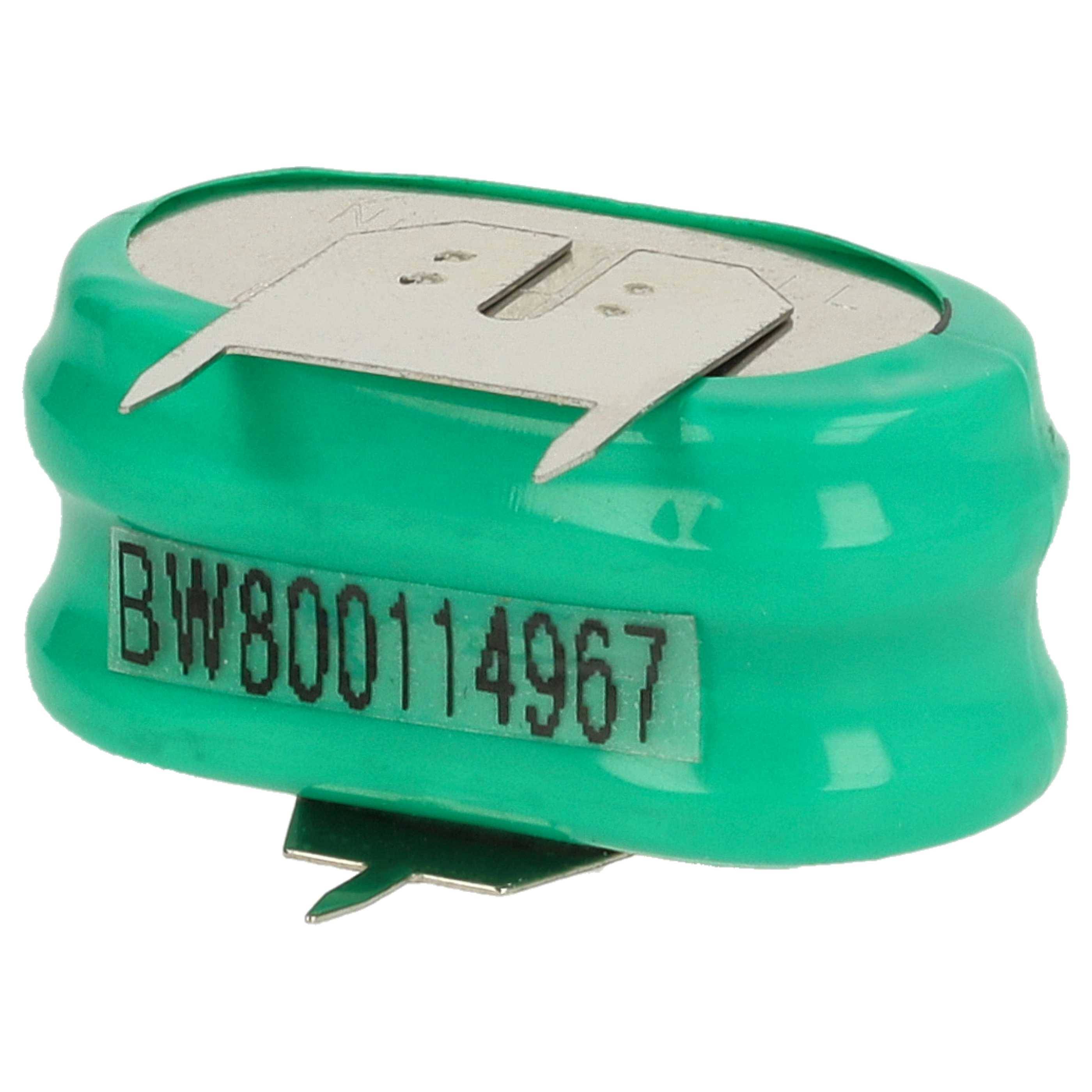vhbw NiMH Ersatz Knopfzellen-Akku Typ 2/V150H 3-Pins 150mAh 2,4V | kompatibel mit Modellbau-Akkus, Solar-Leuchten uvm.-1