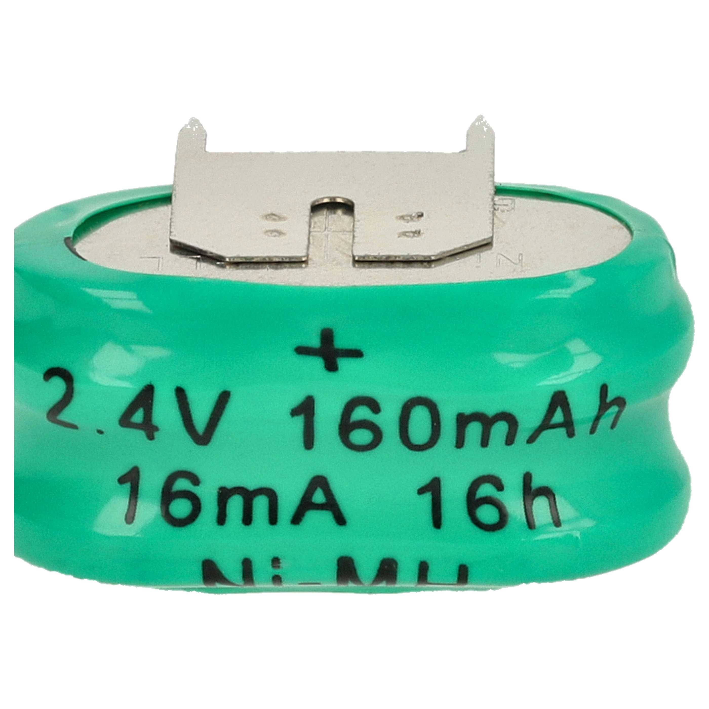 vhbw NiMH Ersatz Knopfzellen-Akku Typ 2/V150H 3-Pins 150mAh 2,4V | kompatibel mit Modellbau-Akkus, Solar-Leuchten uvm.-3
