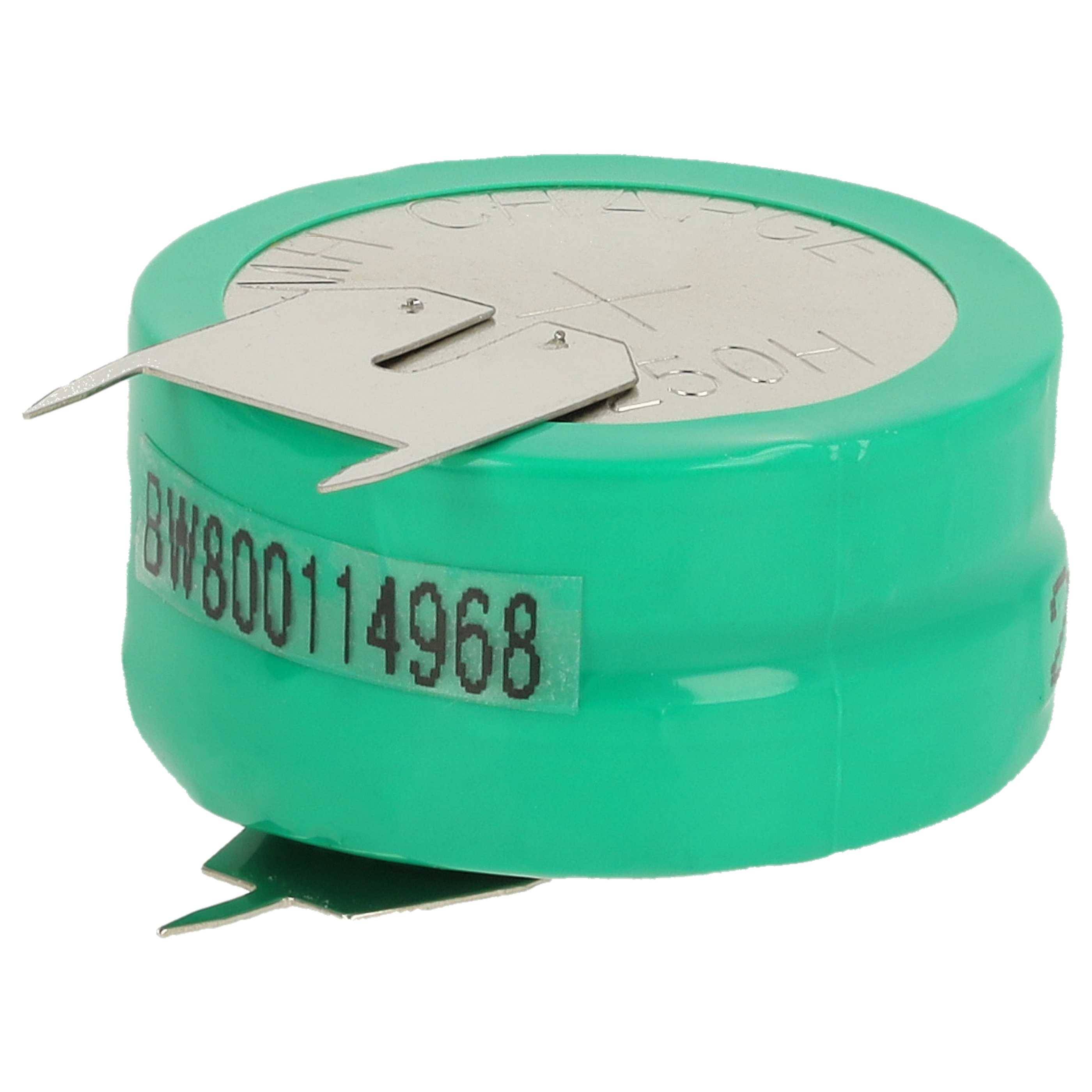 vhbw NiMH Ersatz Knopfzellen-Akku Typ 2/V250H 3-Pins 250mAh 2,4V | kompatibel mit Modellbau-Akkus, Solar-Leuchten uvm.-0