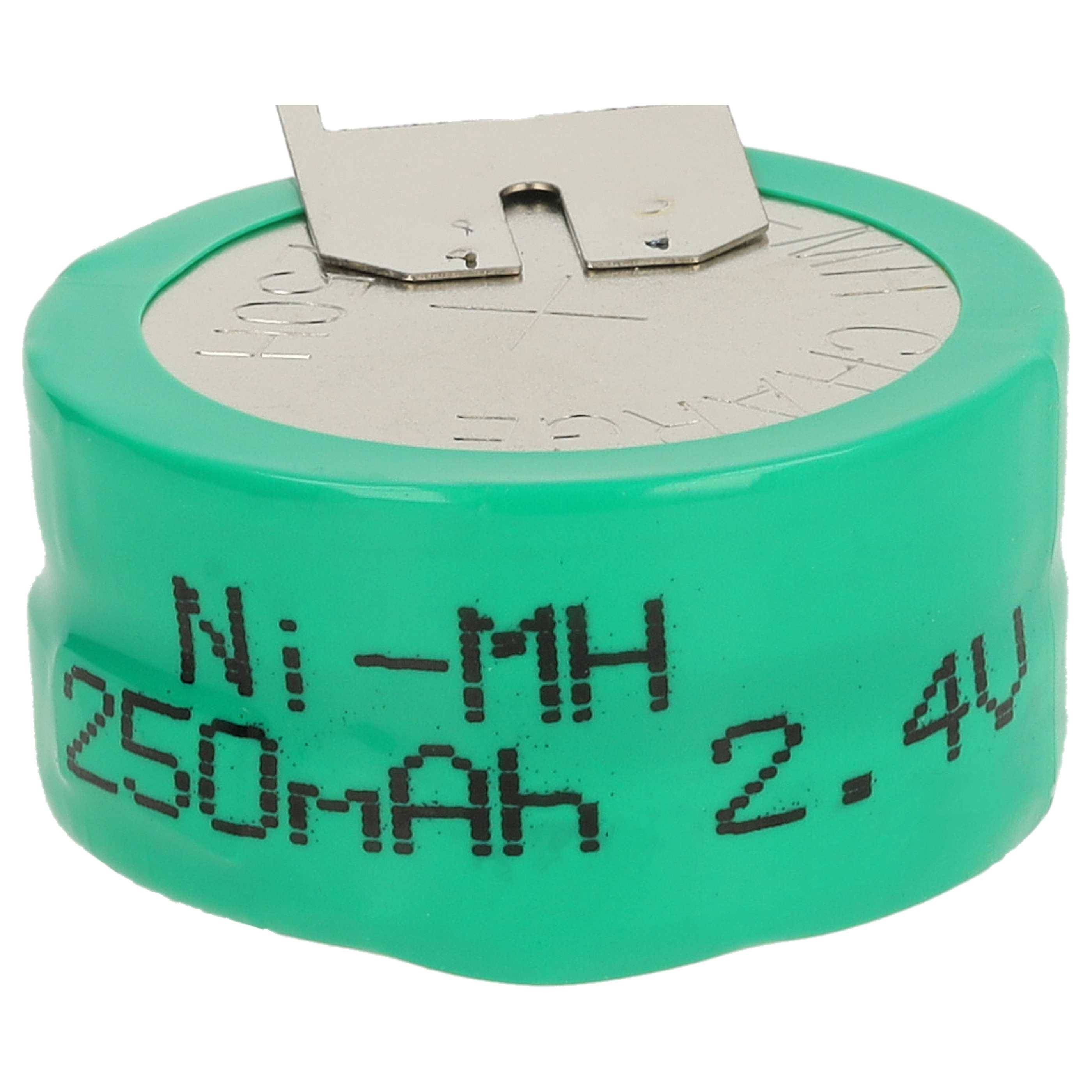 vhbw NiMH Ersatz Knopfzellen-Akku Typ 2/V250H 3-Pins 250mAh 2,4V | kompatibel mit Modellbau-Akkus, Solar-Leuchten uvm.-3