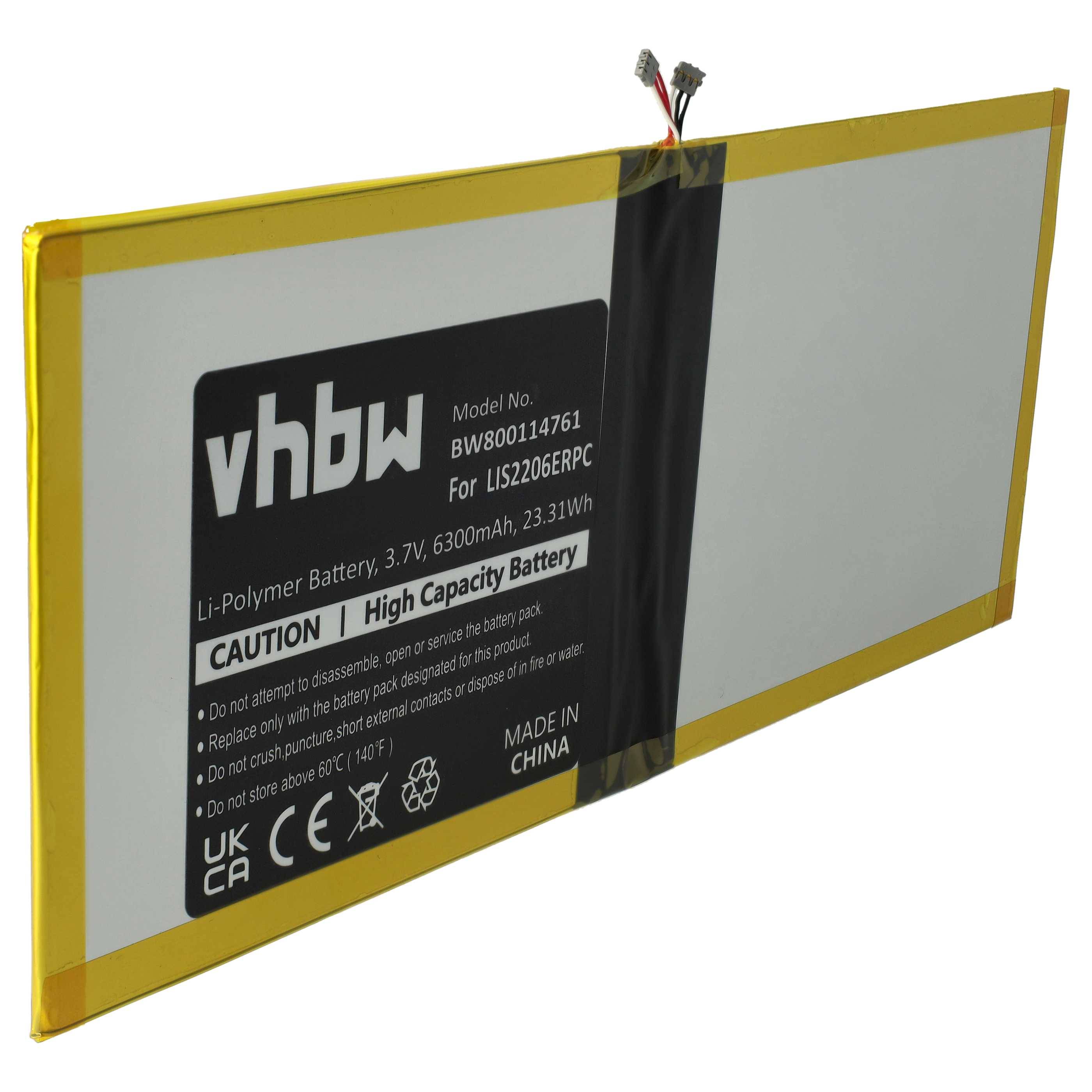 vhbw Akku kompatibel mit Sony Castor | Tablet Pad (6000mAh, 3,8V, Li-Polymer)