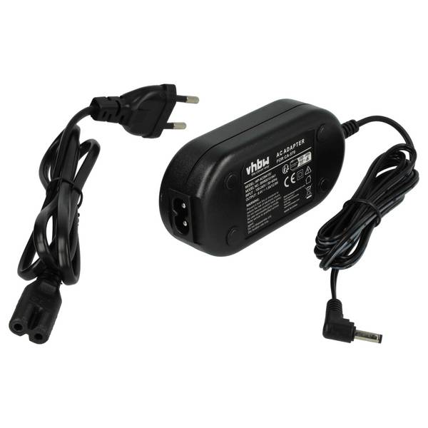 vhbw Netzteil kompatibel mit Canon ZR-400 | ZR500, ZR-500, ZR60, ZR600, ZR-600 Kamera, Digitalkamera, DSLR - Netzkabel