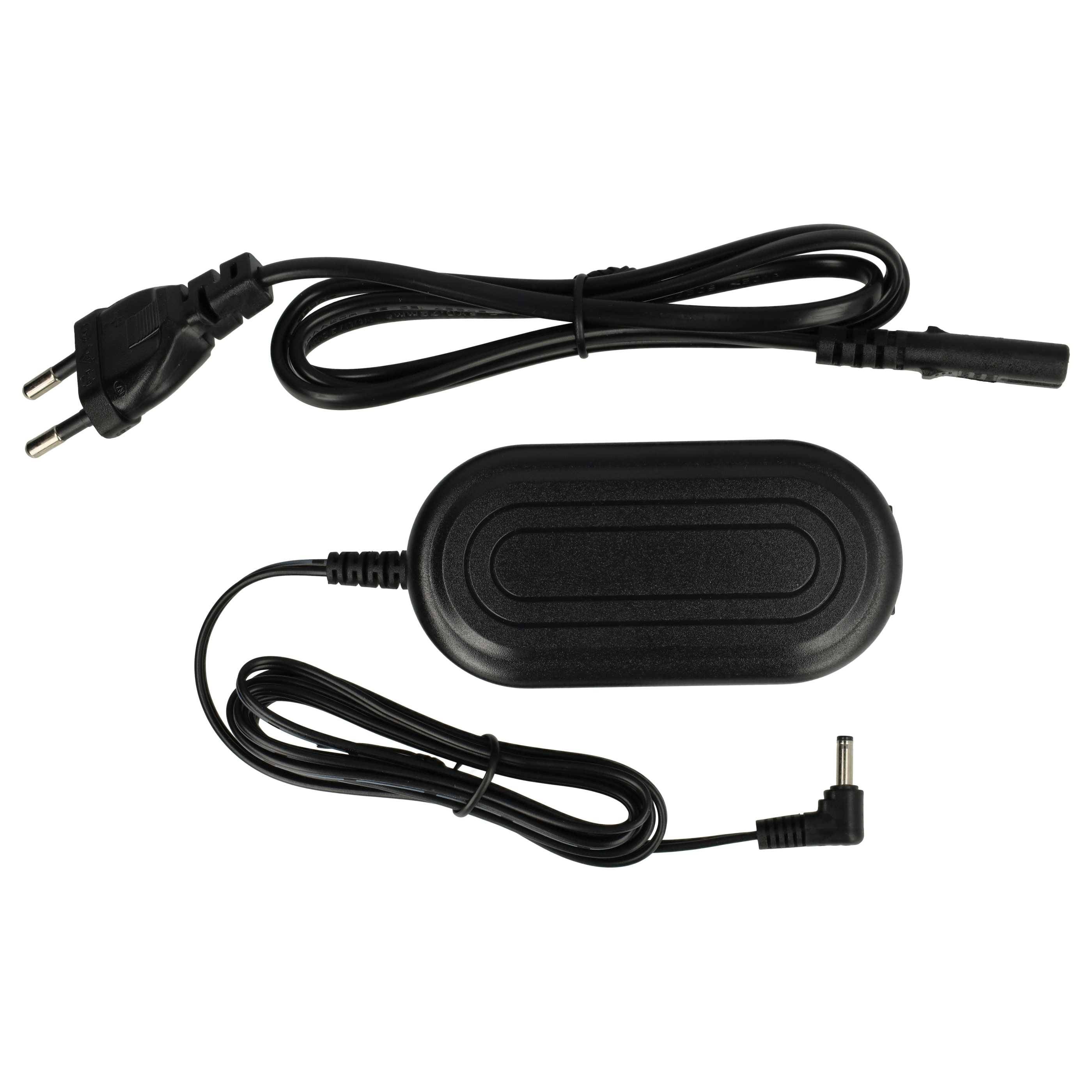 vhbw Netzteil kompatibel mit Canon ZR-400 | ZR500, ZR-500, ZR60, ZR600, ZR-600 Kamera, Digitalkamera, DSLR - Netzkabel-3