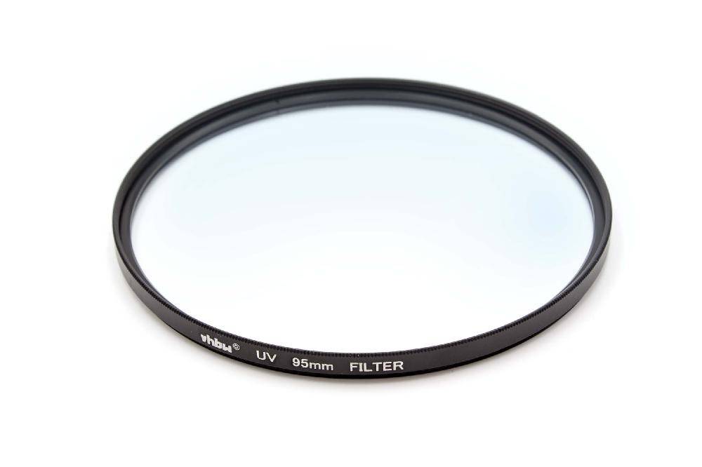 vhbw Universal UV Filter für Kamera Objektive mit 95mm Filtergewinde | UV Schutzfilter, Schwarz