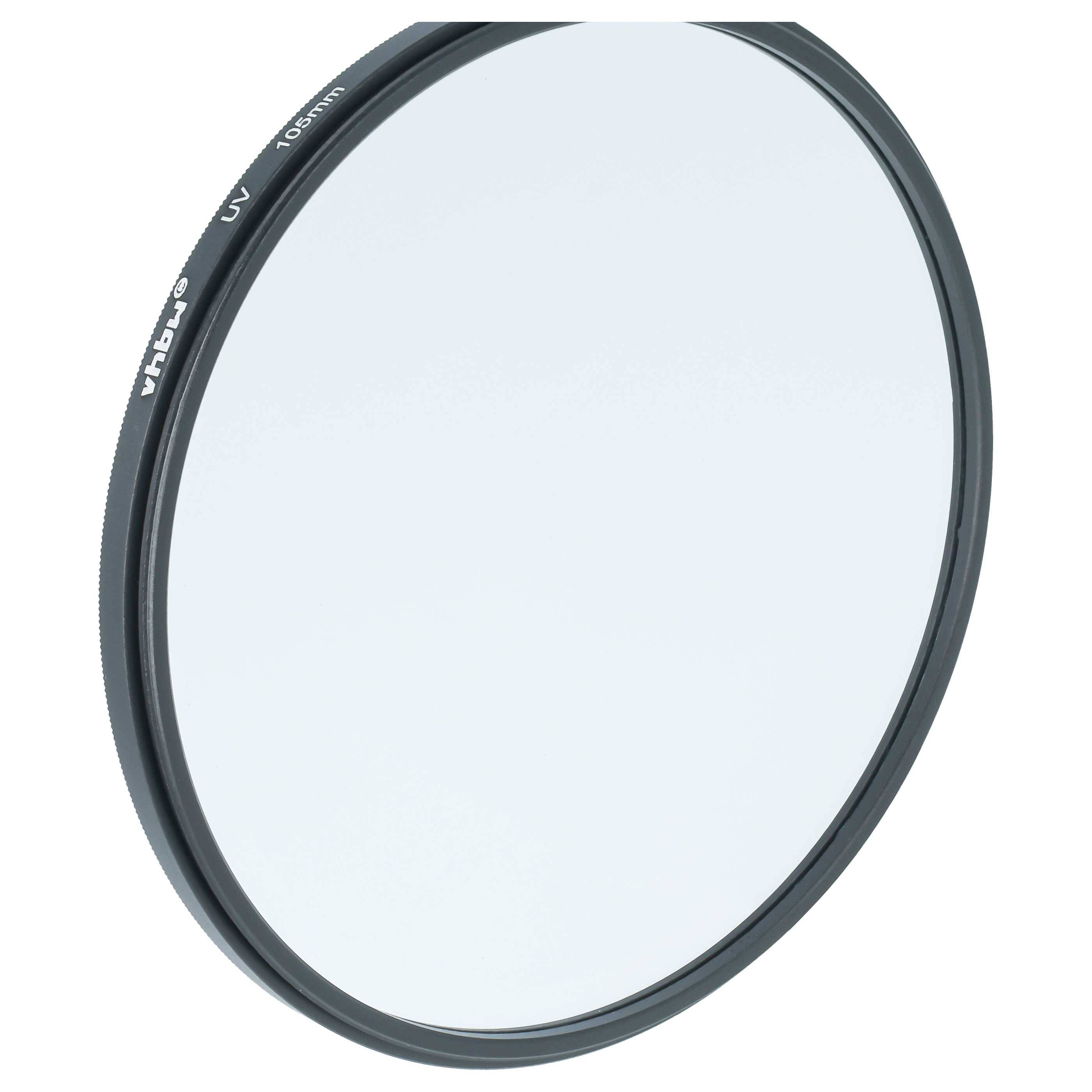 vhbw Universal UV Filter für Kamera Objektive mit 105mm Filtergewinde | UV Schutzfilter, Schwarz-3