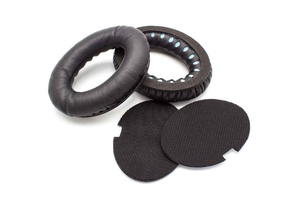 vhbw 2x Ohrpolster kompatibel mit Bose QuietComfort AE2w | 25, AE2i, AE2, QC2, 2, QC15, 15 Kopfhörer Headset-0