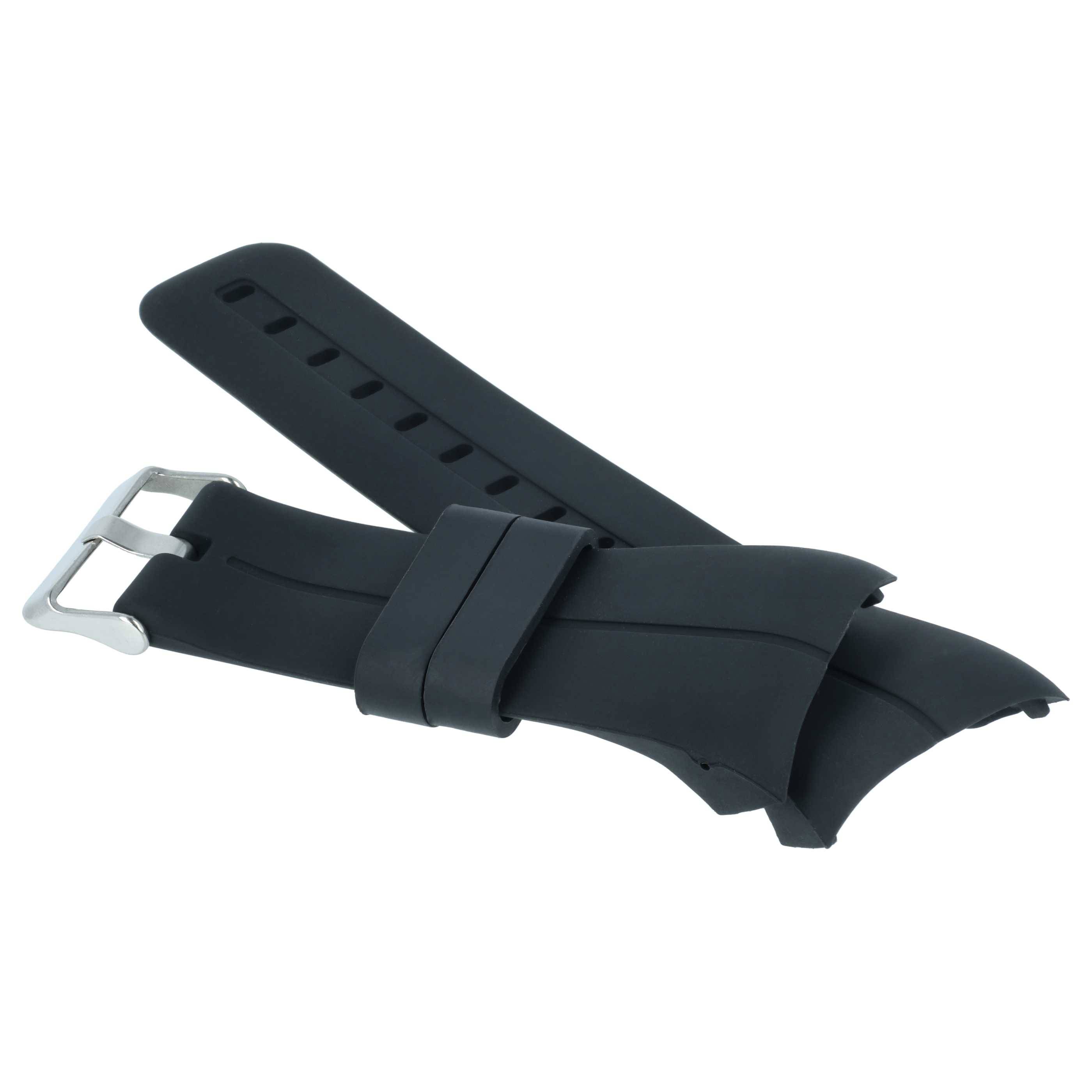 vhbw TPE Ersatz Armband kompatibel mit Polar M430 | M400 Fitnessuhr, Smartwatch - 9,0cm + 12,2 cm schwarz-2