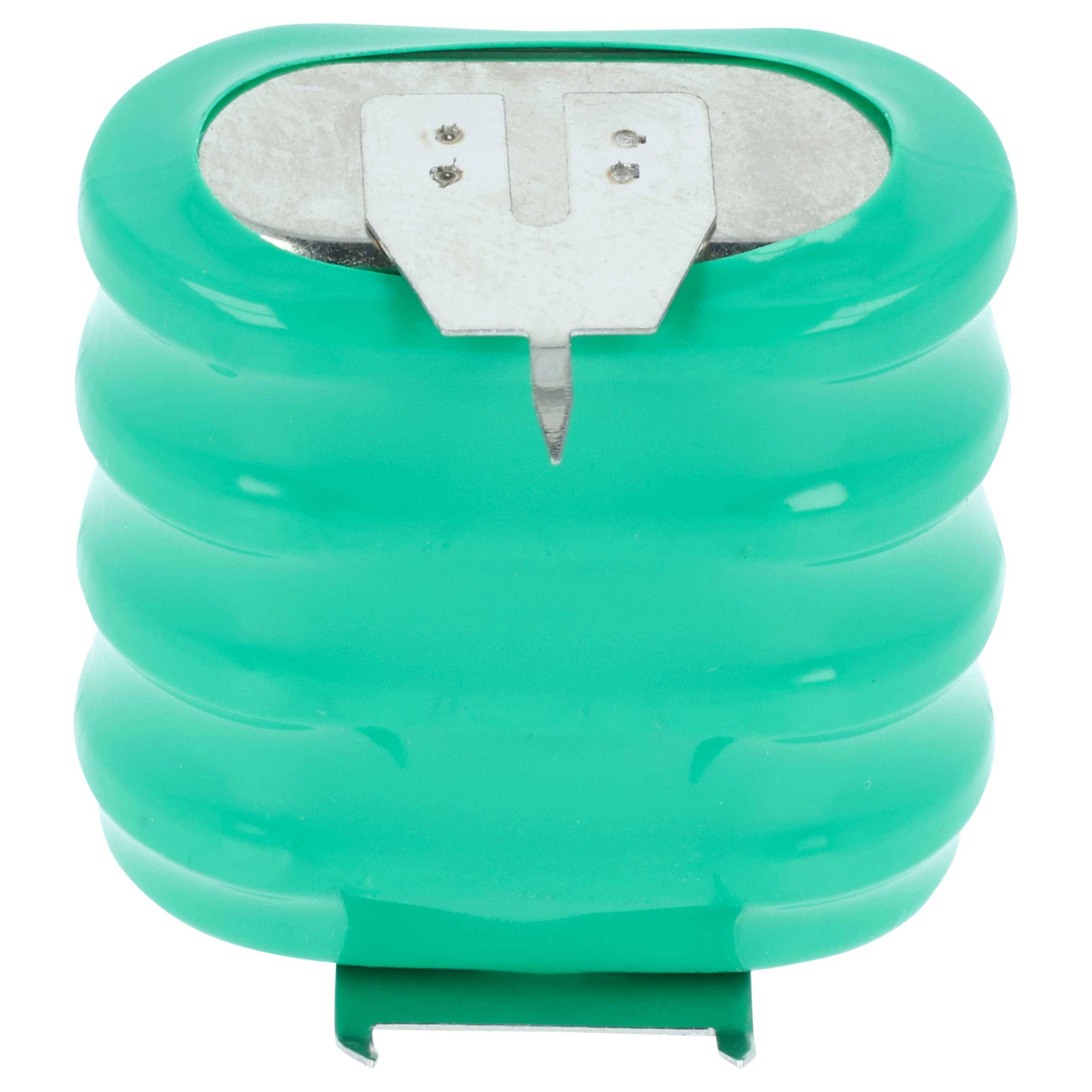 vhbw NiMH Ersatz Knopfzellen-Akku Typ 4/V150H 3-Pins 150mAh 4,8V | kompatibel mit Modellbau-Akkus, Solar-Leuchten uvm.-2