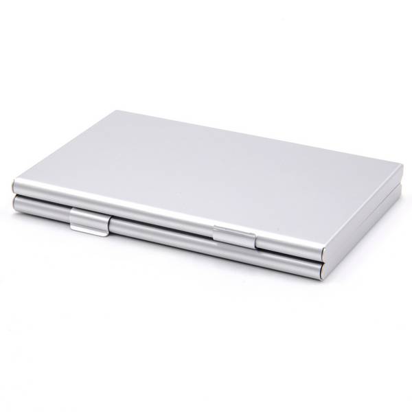 vhbw Etui für 6x SD | SDHC, SDXC Speicherkarten, 12x Micro-SD / Transflash Speicherkarten - Case Silber