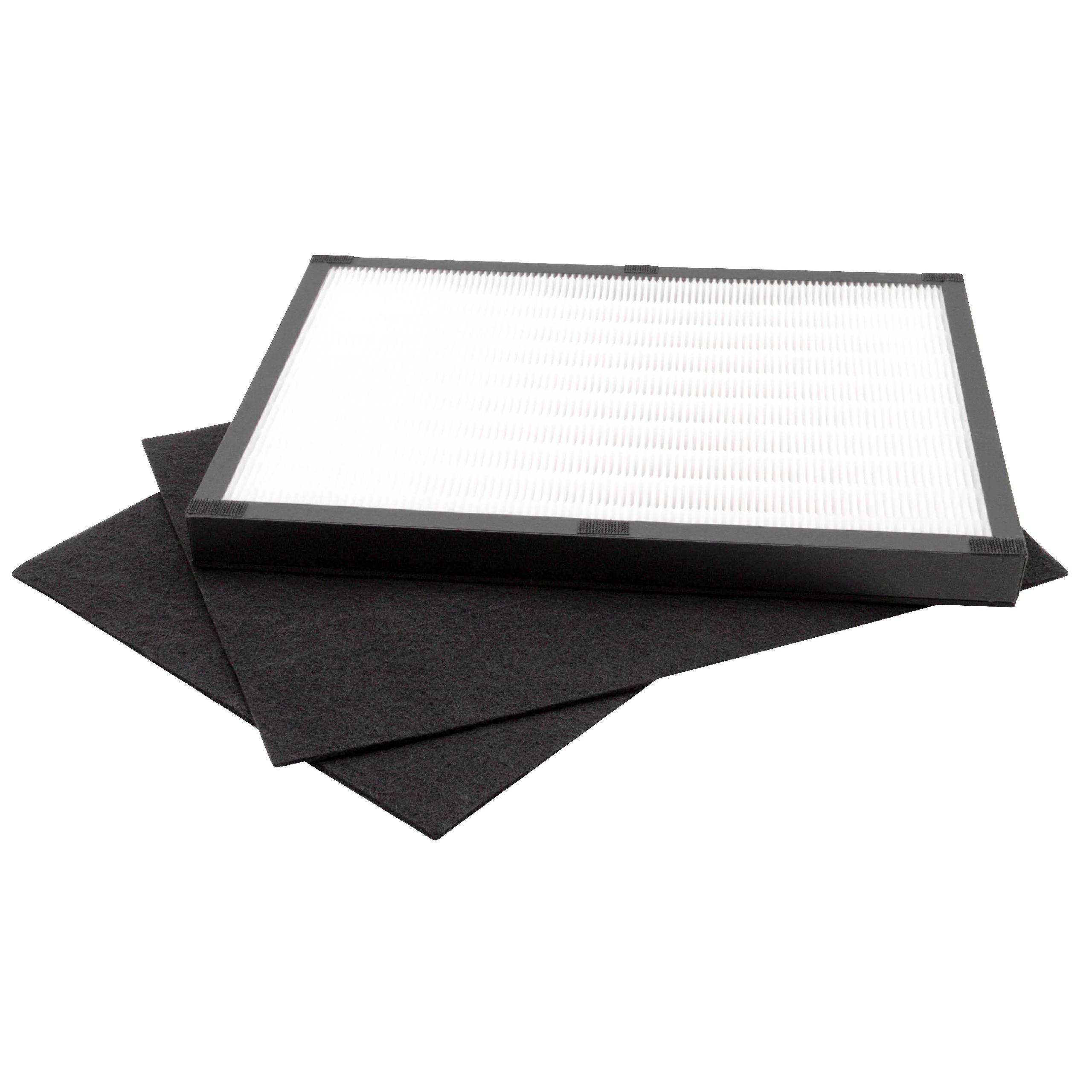 vhbw 3-teiliges Filter-Set kompatibel mit Dirt Devil Pureza AC 250 | Luftreiniger HEPA-Filter, Aktivkohlefilter-2