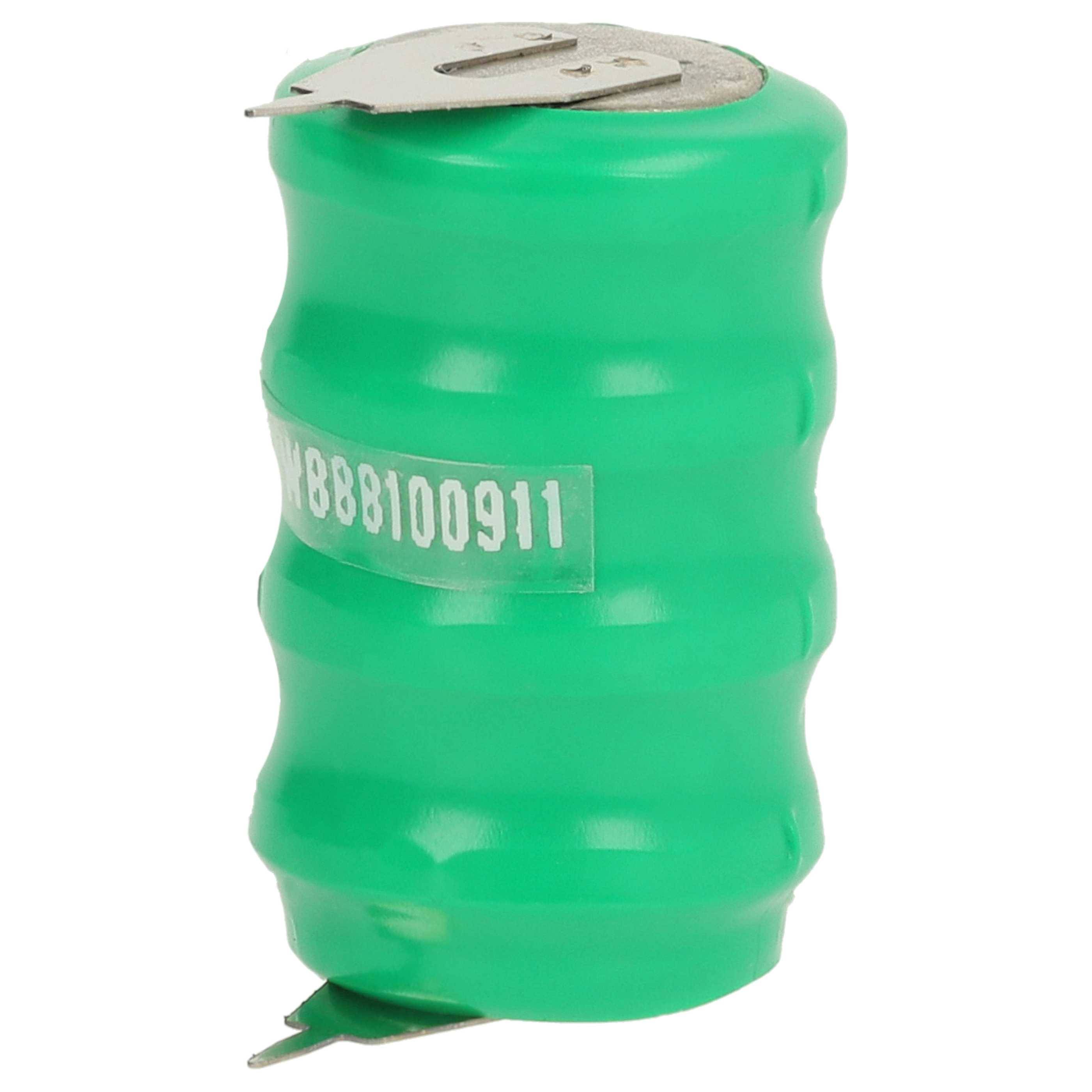 vhbw NiMH Ersatz Knopfzellen-Akku Typ V80H 2-Pins 80mAh 4,8V | kompatibel mit Modellbau-Akkus, Solar-Leuchten uvm.-0