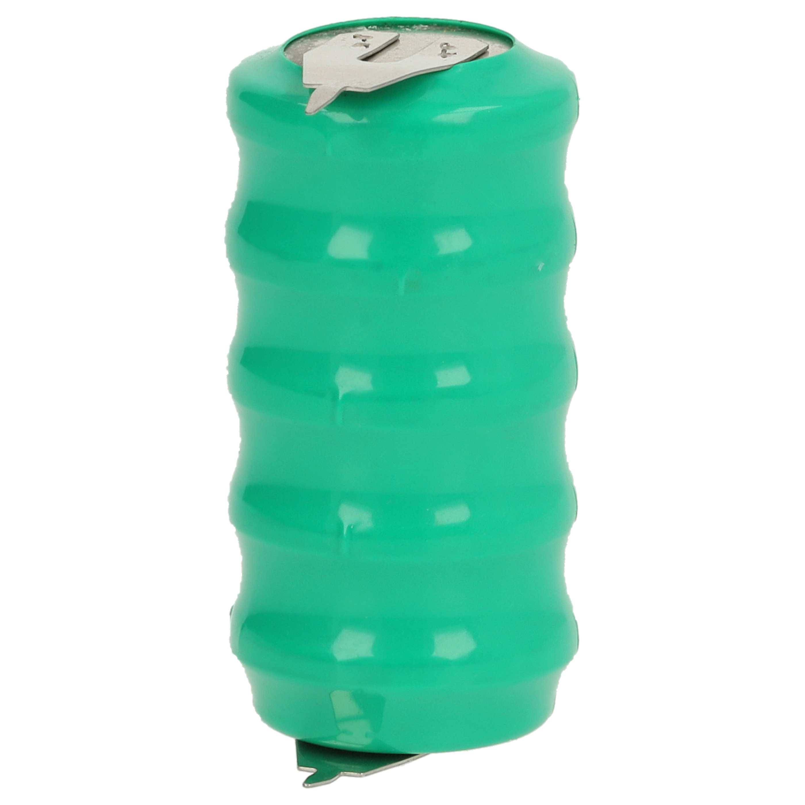 vhbw NiMH Ersatz Knopfzellen-Akku Typ V80H 3-Pins 80mAh 6V | kompatibel mit Modellbau-Akkus, Solar-Leuchten uvm.-0