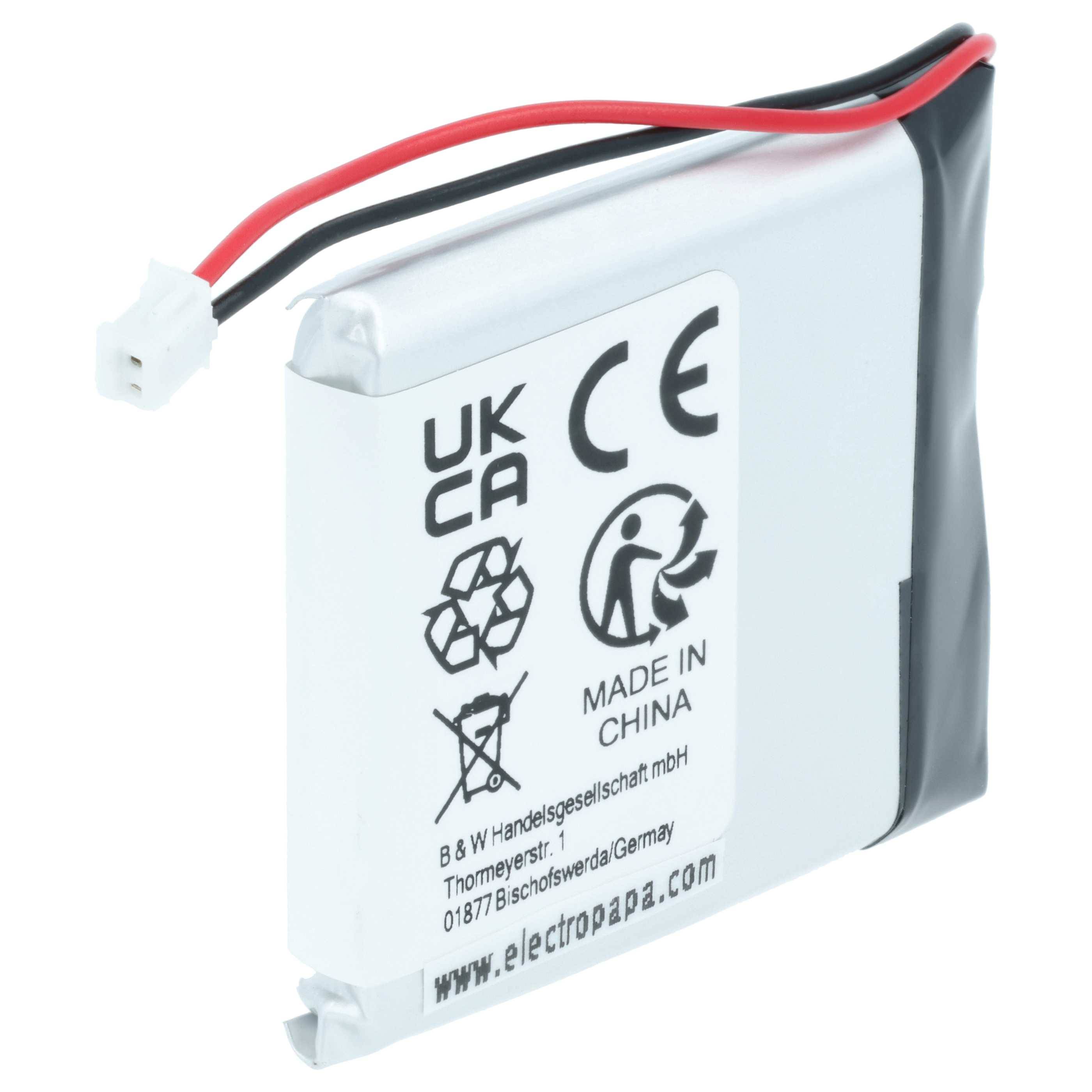 vhbw Akku kompatibel mit Coyote Plus S | GPS Navigation Navi (1100 mAh, 3,7 V, Li-Polymer)-1
