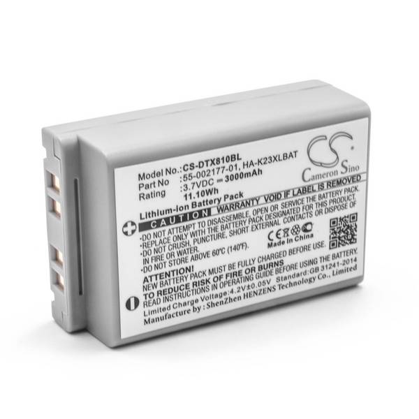 vhbw Akku kompatibel mit Casio DT-X8-10C | DT-X8, DT-X200, DT-X200-20E, DT-X200-10E Barcodescanner POS (3000 mAh, 3,7 V
