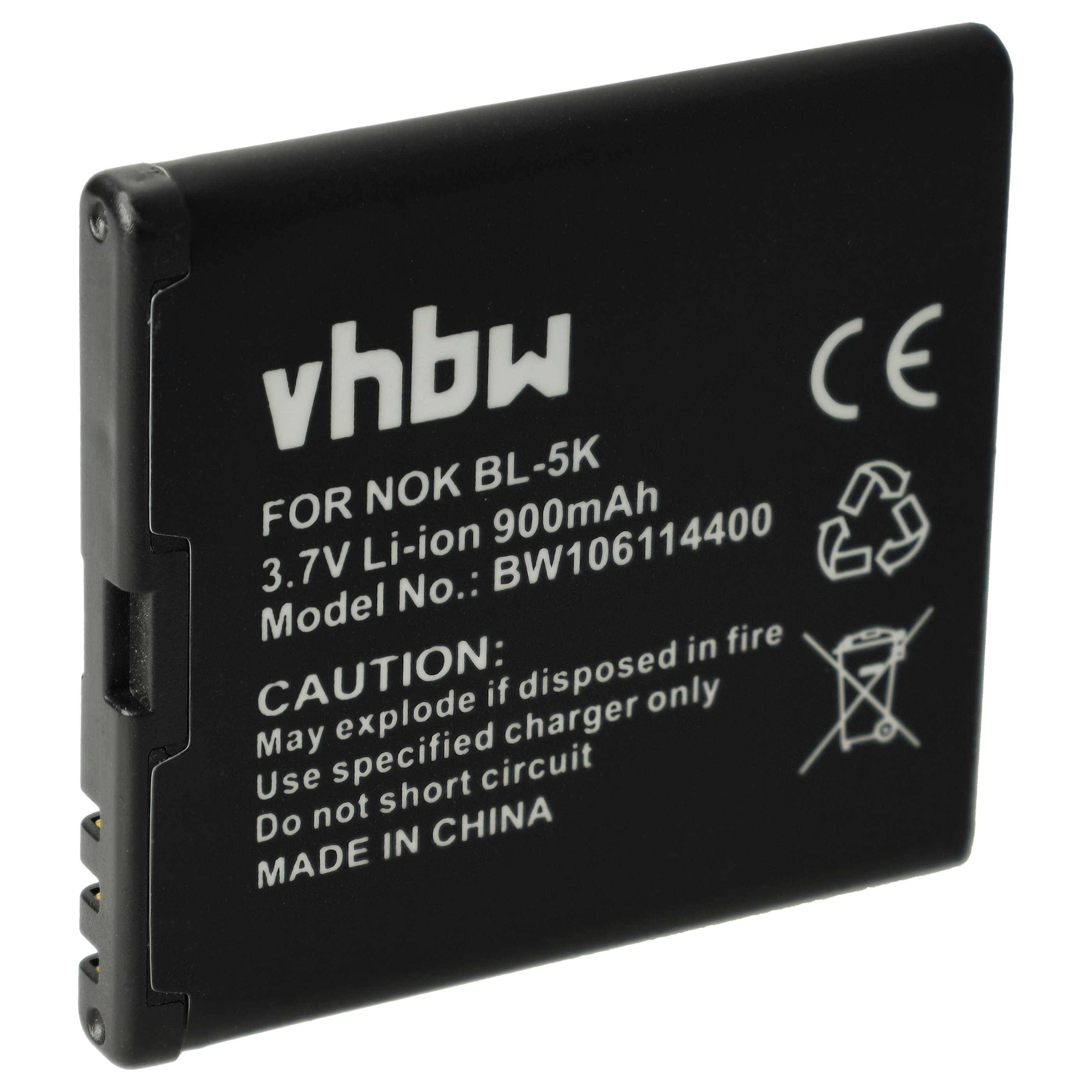 vhbw Akku kompatibel mit Nokia N86 | N85, N86 8MP, T7, C7, C7-00, X7, 701, Oro, X7-00, X7-00 8GB Handy Smartphone-0