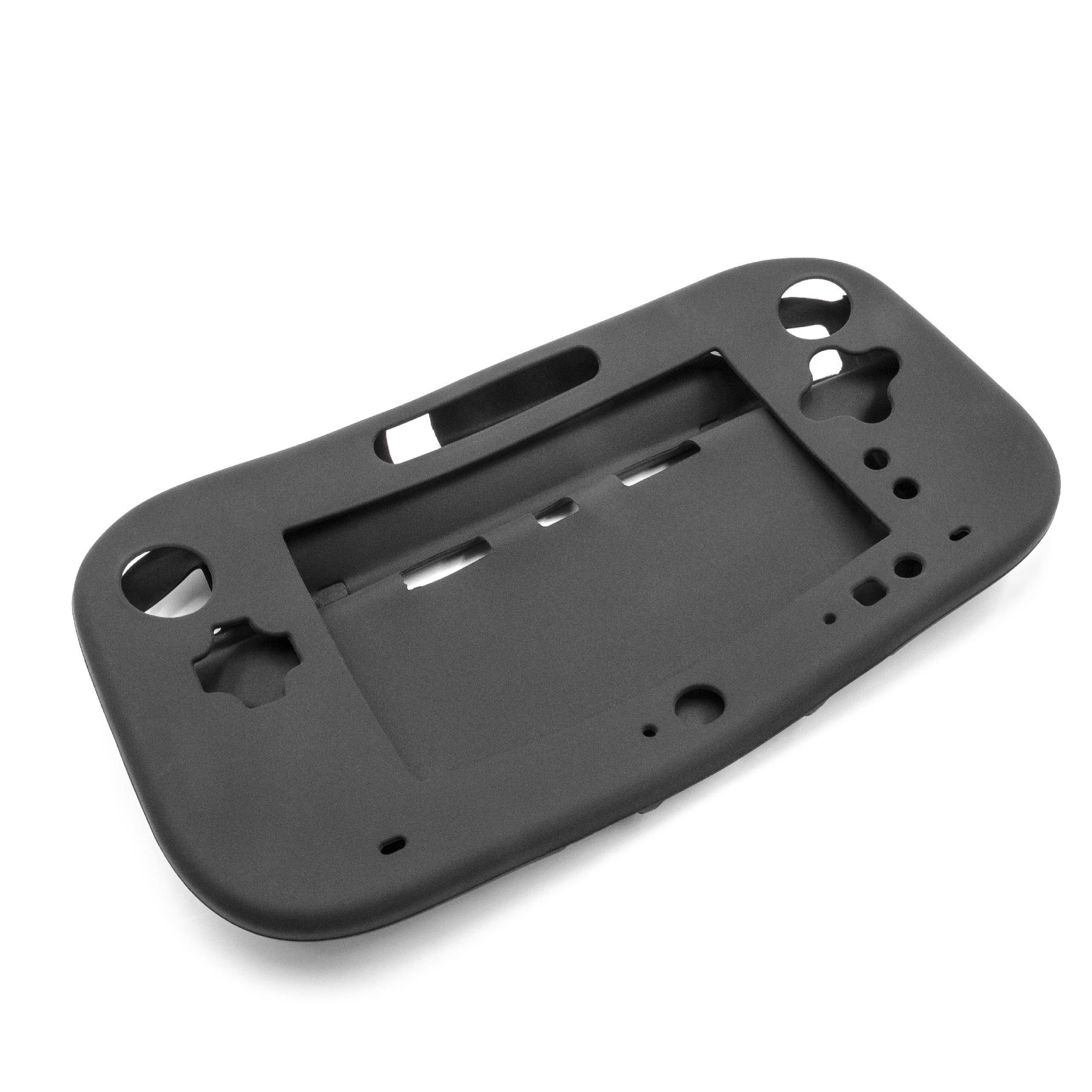vhbw Hülle Case kompatibel mit Nintendo Wii U Gamepad Spielkonsole | Controller - Silikon Schwarz-0