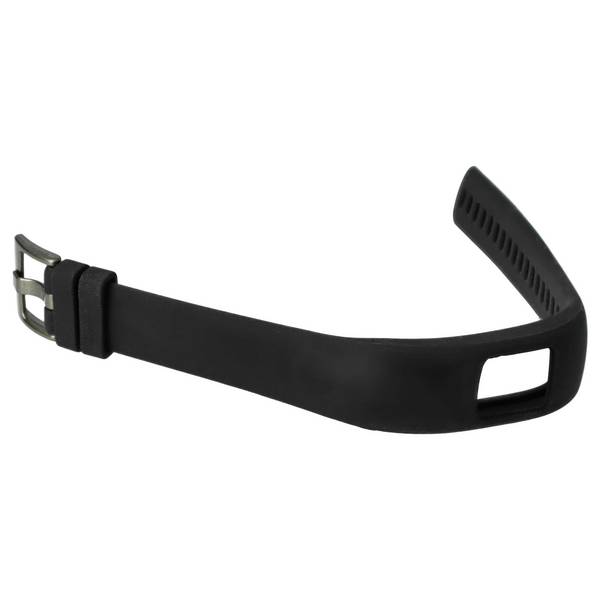 vhbw Ersatz Armband kompatibel mit Garmin Vivofit 4 Fitnessuhr | Smartwatch - 23 cm Silikon schwarz