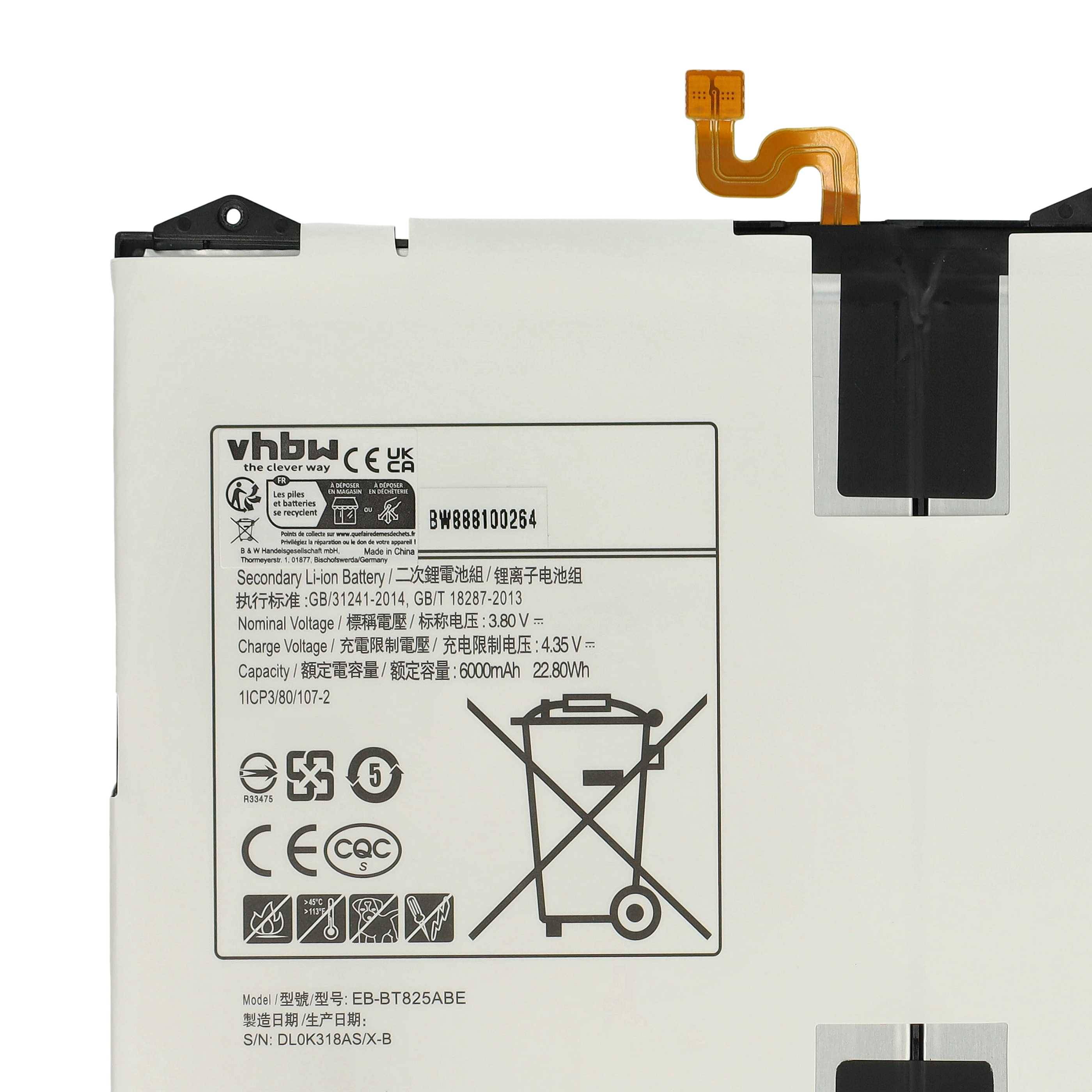 vhbw Akku kompatibel mit Samsung Galaxy Tab SM-T825Y | SM-T827V Tablet Pad (6000 mAh, 3,8 V, Li-Ion)-5