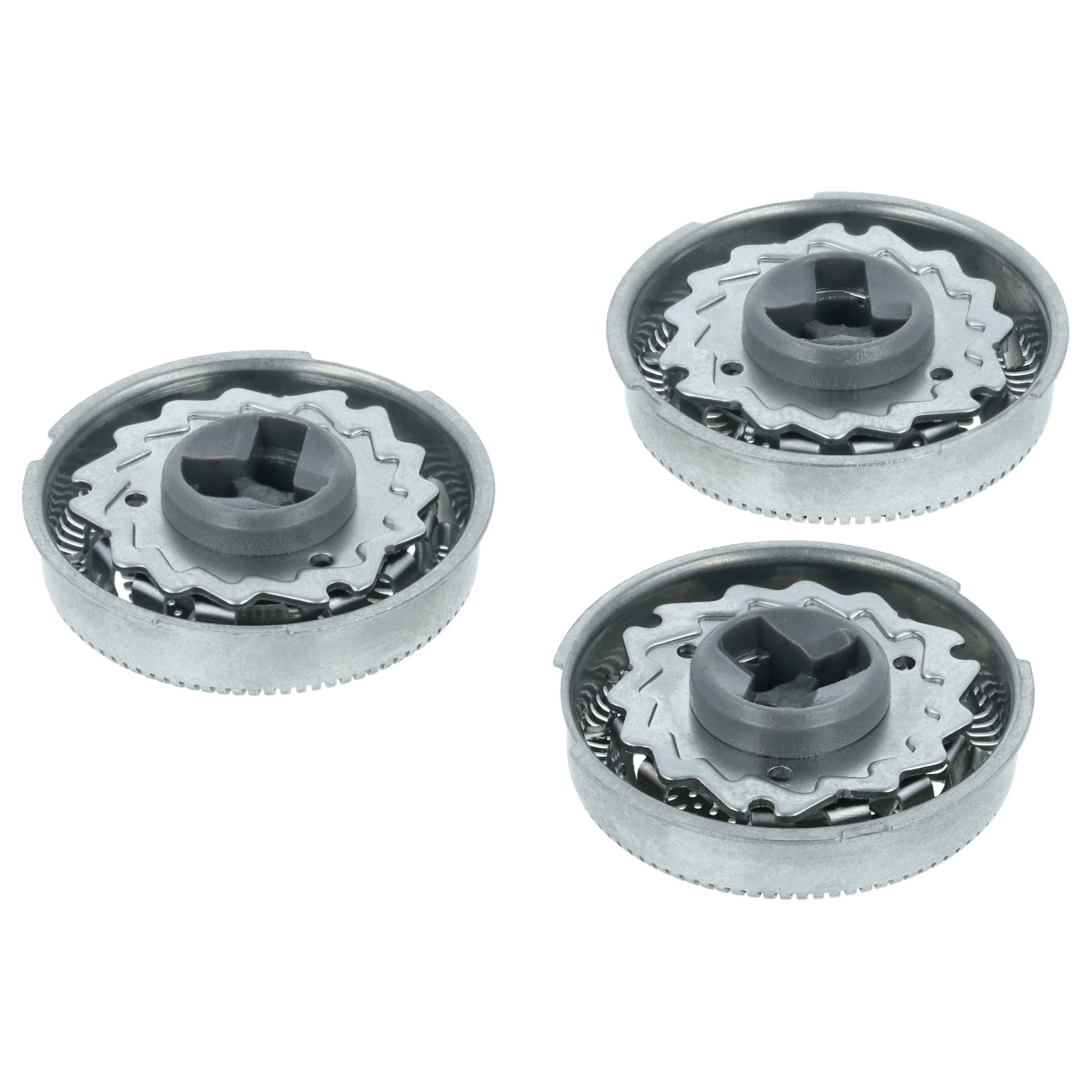 vhbw 6x Ersatz-Scherköpfe kompatibel mit Philips S7730 | S7780, S7xxx, Shaver series 7000 Elektrorasierer, Silber-1