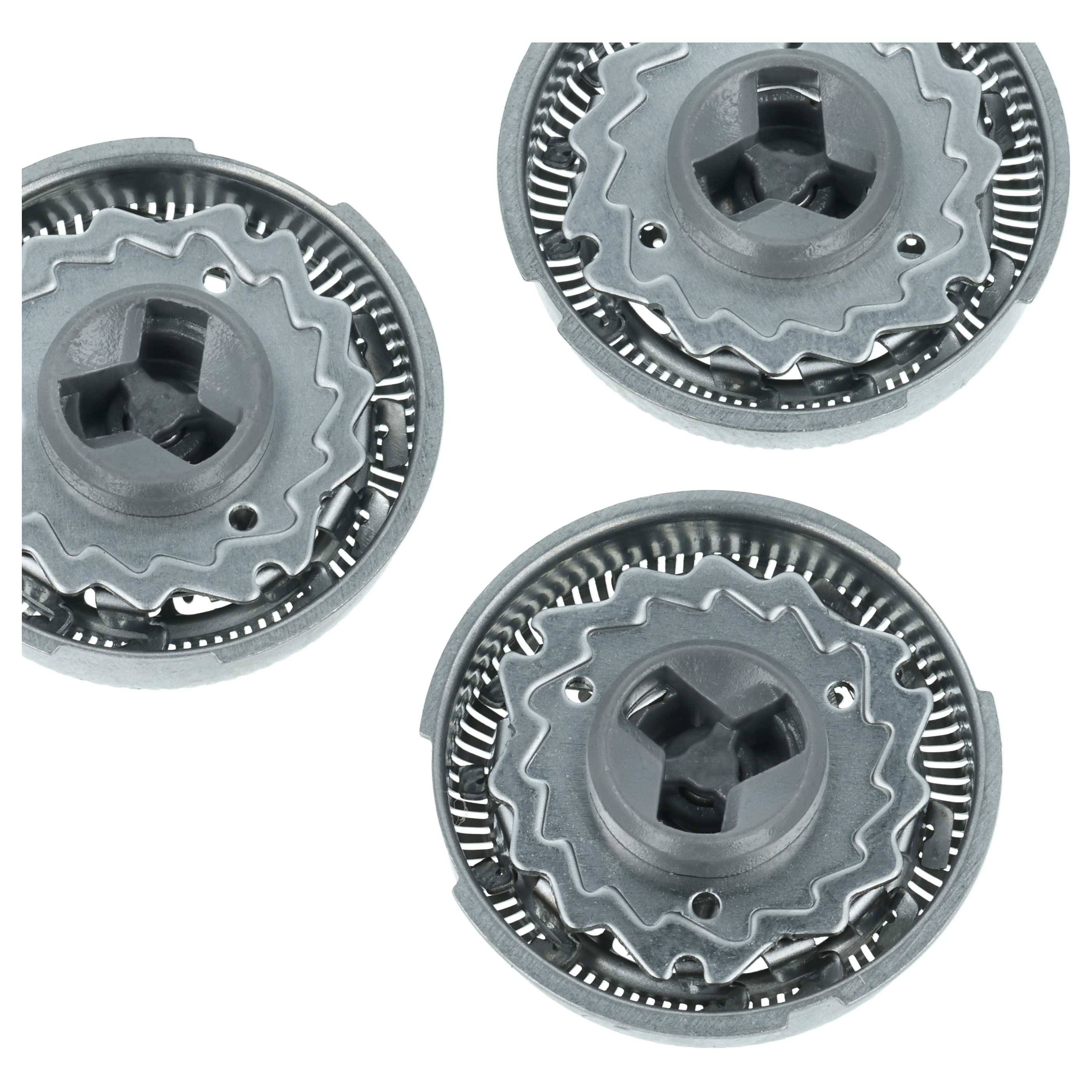 vhbw 6x Ersatz-Scherköpfe kompatibel mit Philips S7730 | S7780, S7xxx, Shaver series 7000 Elektrorasierer, Silber-3
