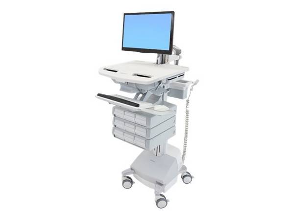 Ergotron Wagen für LCD-Display/Tastatur/Maus/CPU/Notebook/Barcodescanner (offene