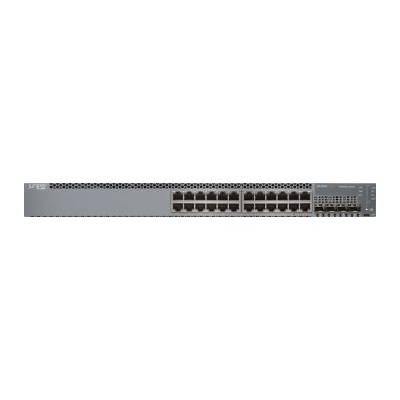 Juniper Networks EX Series EX2300-24P - Switch - L3 - managed - 24 x 10/100/1000 (PoE+) + 4 x Gigabit SFP / 10 Gigabit S-0