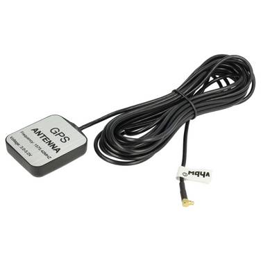 vhbw GPS Antenne kompatibel mit Haicom Multi Mode Foldable Navi mit MMCX-Anschluss - Magnetfuß, 5 m, Schwarz