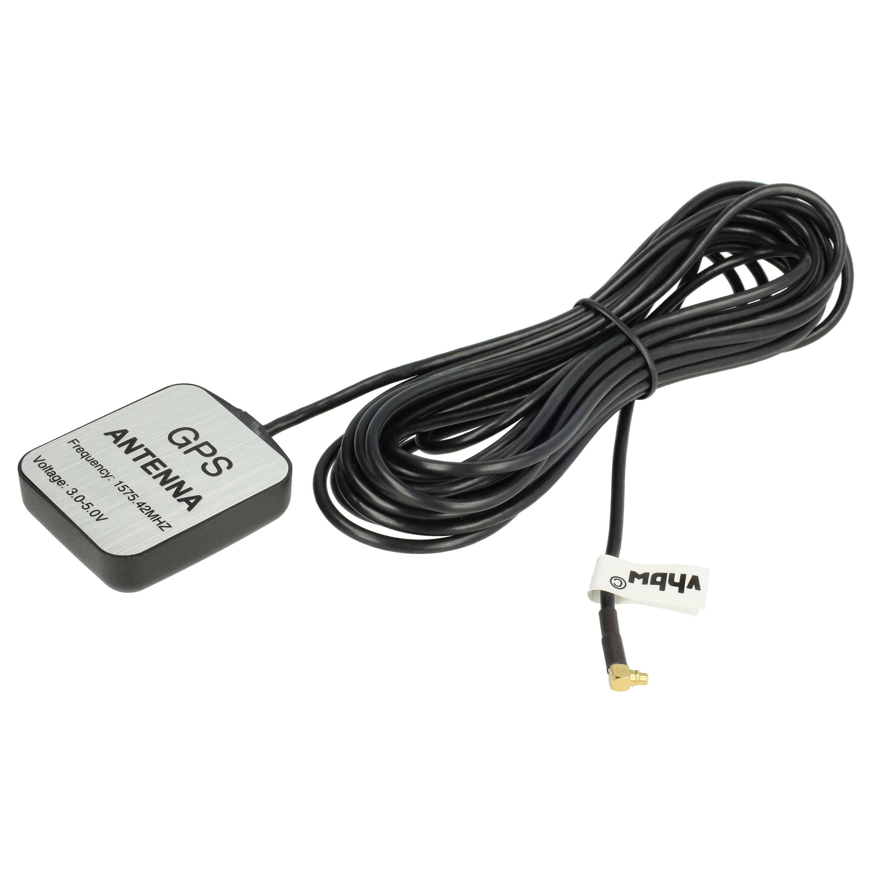vhbw GPS Antenne kompatibel mit Magellan Maestro 4200 | 3250 GPS Navigation System Navi mit MMCX-Anschluss - Magnetfuß