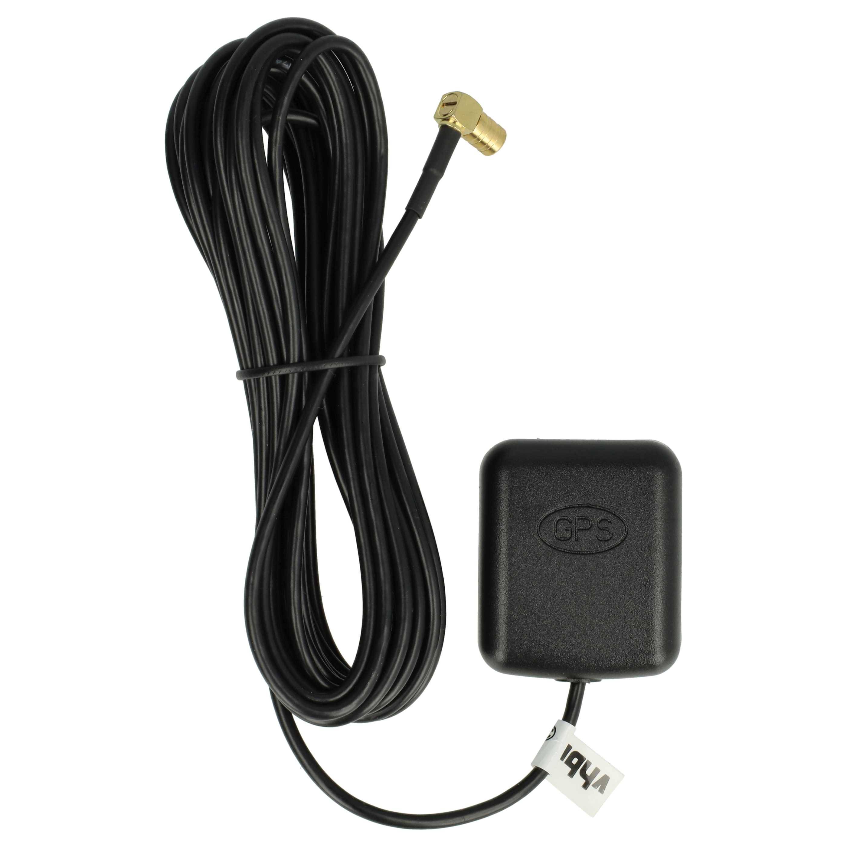vhbw GPS Antenne kompatibel mit Blaupunkt RNS3 | RNS2, RNS1, E2, E1 Navi mit SMB-Buchse-Anschluss - Magnetfuß, 5 m-2