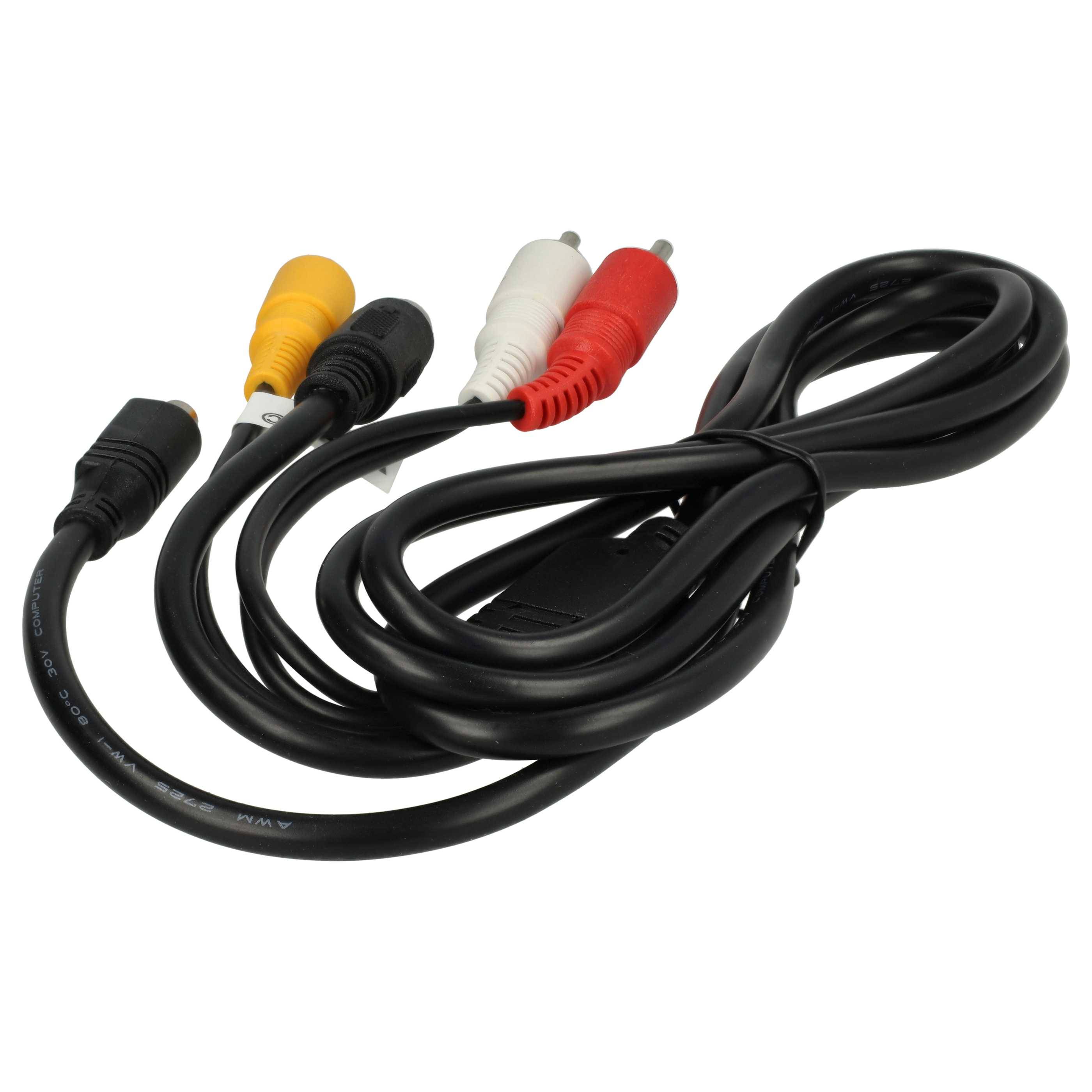 vhbw Audio Video Composite Kabel kompatibel mit Sony DCR-DVD203E | DCR-DVD202, DCR-DVD203, DCR-DVD202E Kamera-1