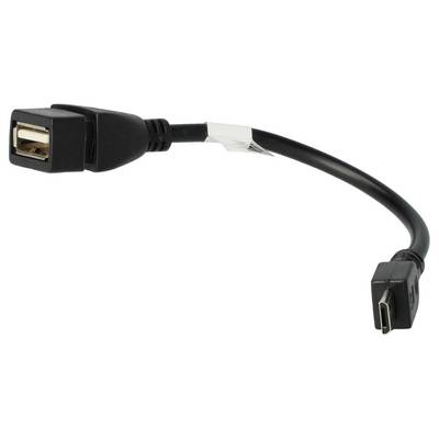 vhbw Adapter OTG kompatibel mit Vorwerk Kobold VR300 | VR200 Saugroboter - Kabeladapter Micro-USB auf USB (weiblich)-0