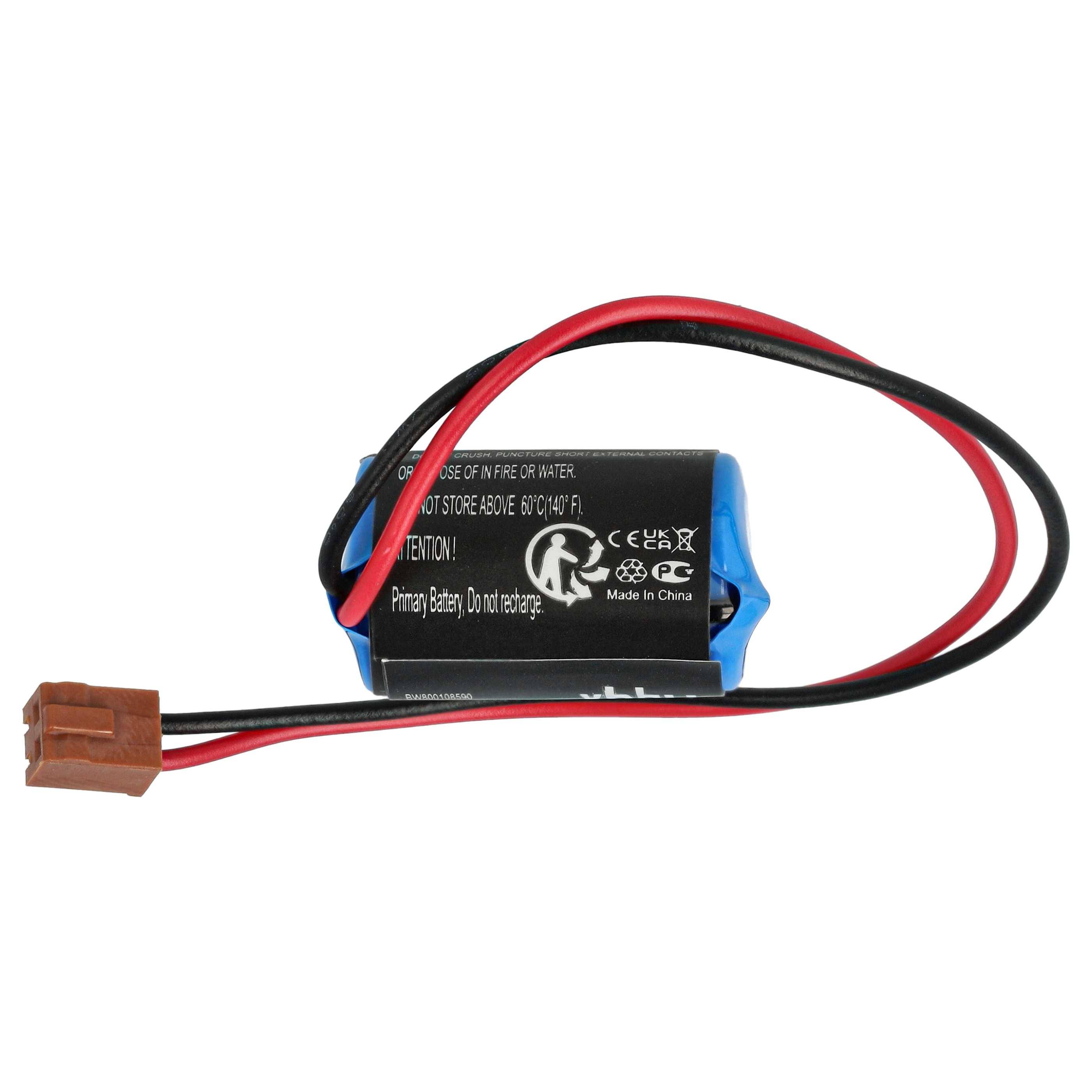 vhbw Akku kompatibel mit Omron NS7 | CQM1H, CPM2A, CJ1 PLC Programmable Logic Controller (1000 mAh, 3,6 V, Li-Ion)-2
