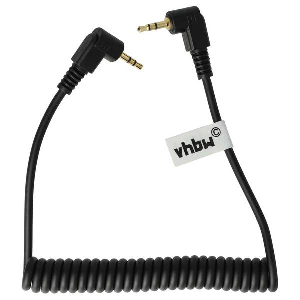 vhbw Kabel kompatibel mit Canon EOS Digital Rebel Kamera | DSLR - Anschlusskabel, 90 cm, Spiralkabel