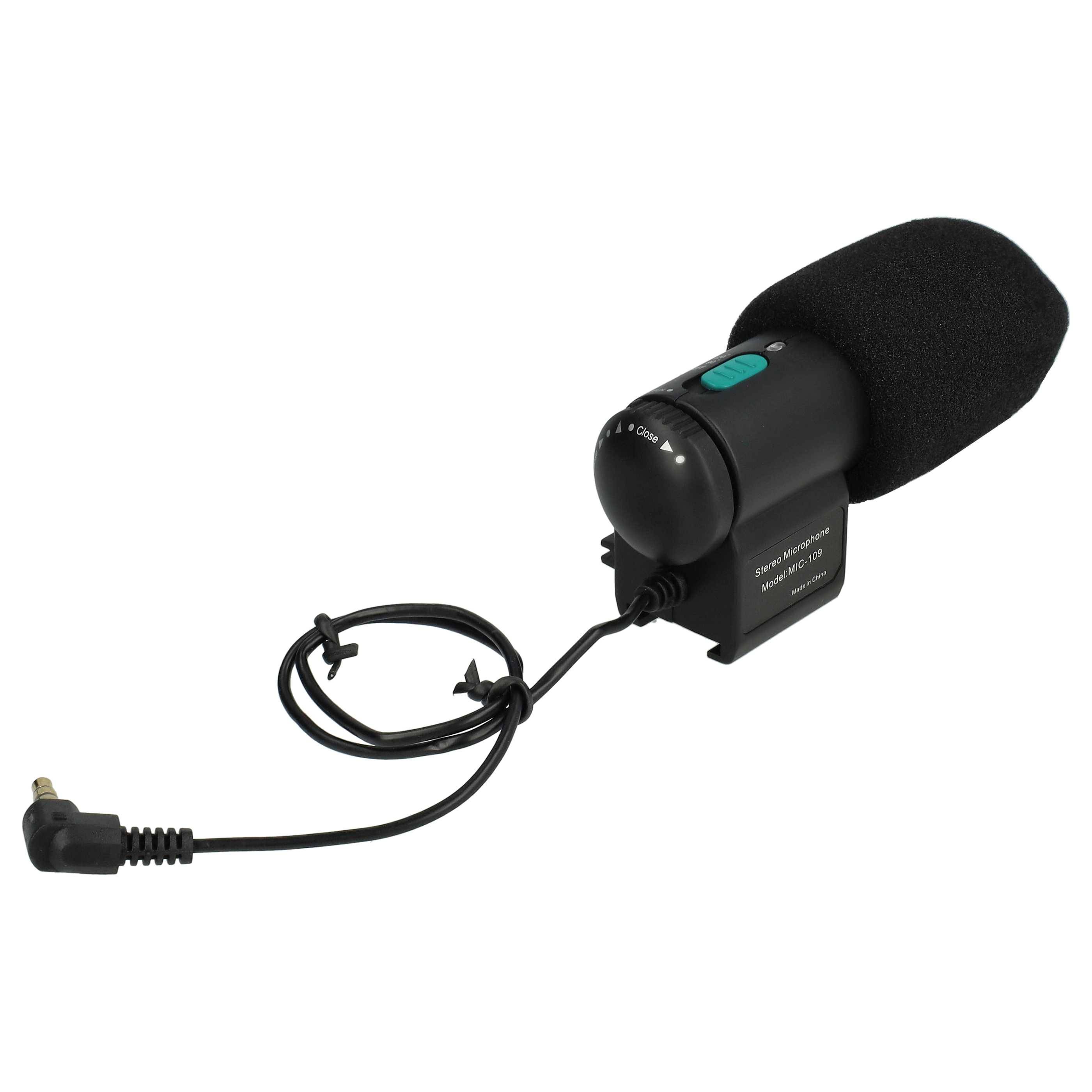 vhbw Stereo-Mikrofon kompatibel mit Nikon D800 | D7000, D7100, D7200, D750 Kamera - Externes Mikrofon-1