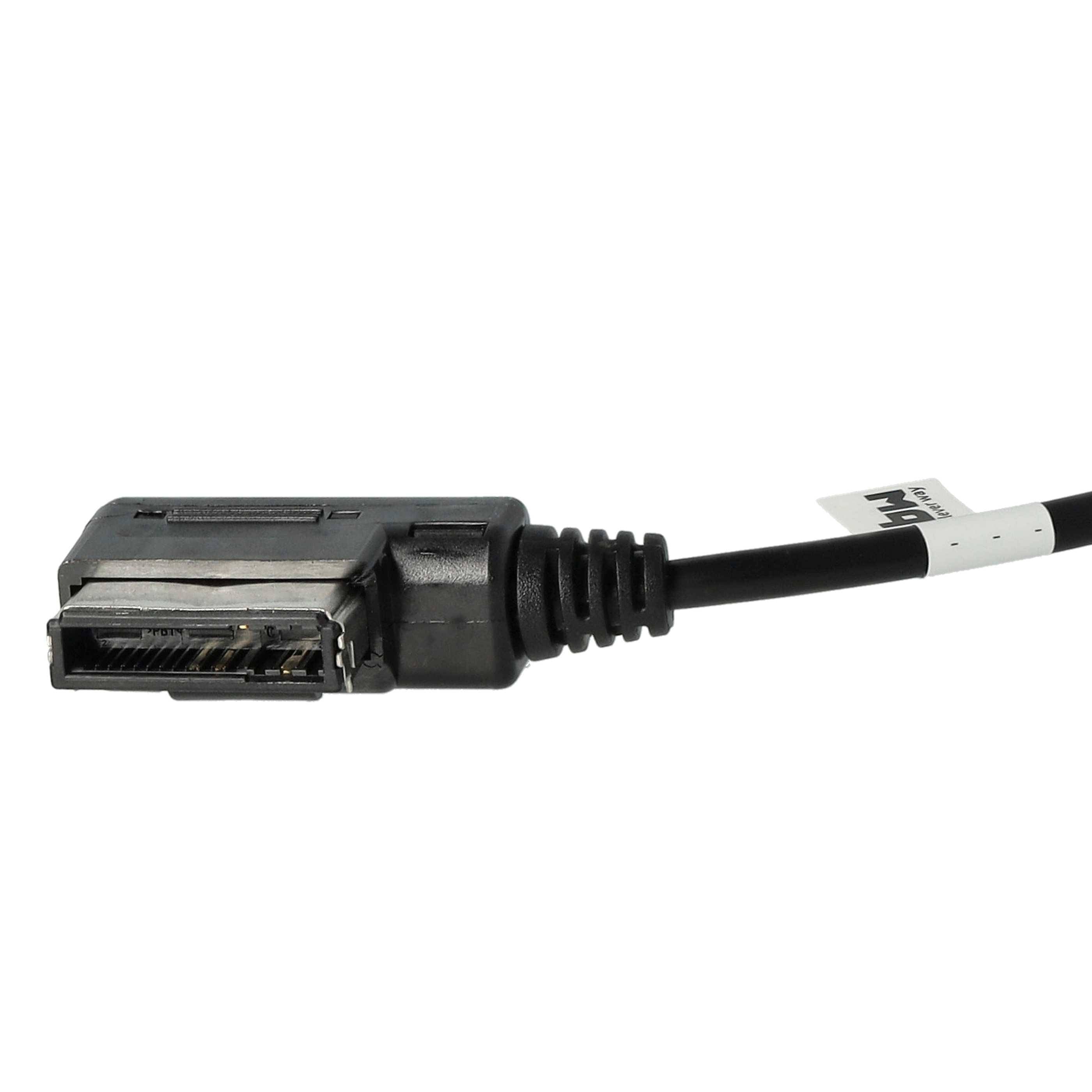 vhbw KFZ Audio Kabel kompatibel mit VW Touareg | Touran - USB-Adapter, 37,1 cm Schwarz-4