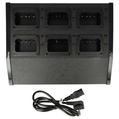 vhbw 6-fach Ladegerät kompatibel mit Bidatong BD-15-L Funkgerät-Akkus | Ladestation, 8,4 V-0
