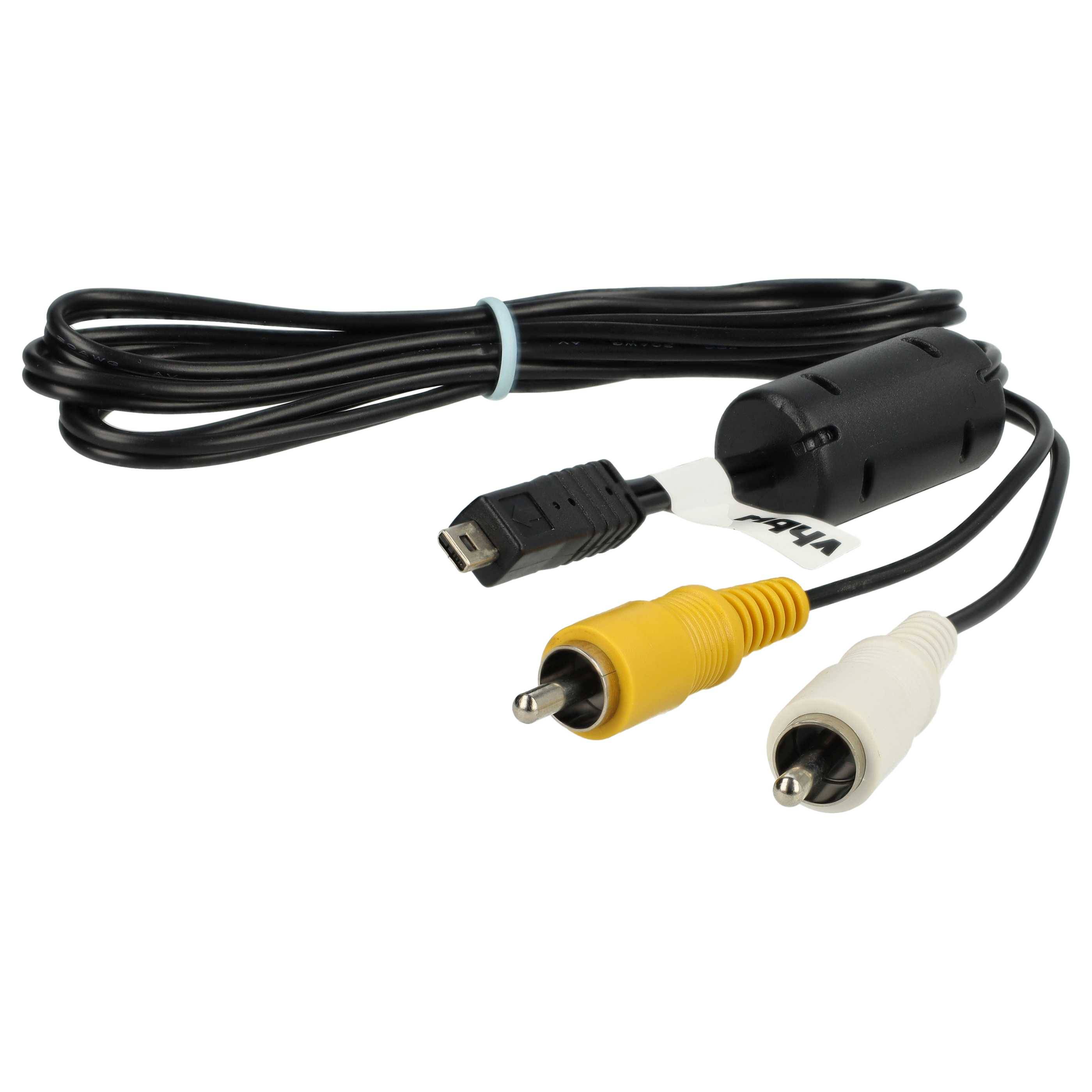 vhbw Audio Video Composite Kabel kompatibel mit Nikon Coolpix S600 | S570, S560, S6000, S620, S6150, S6100, S6200 Kamera-0