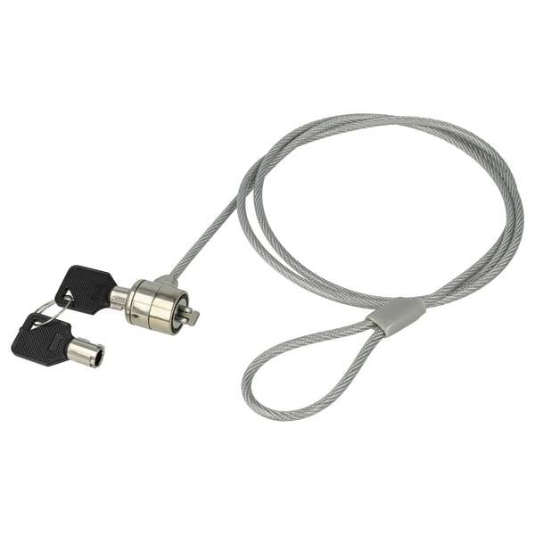 vhbw Kensington Lock für Laptop Notebook | Kabelschloss mit zwei Schlüsseln, 1,2 m