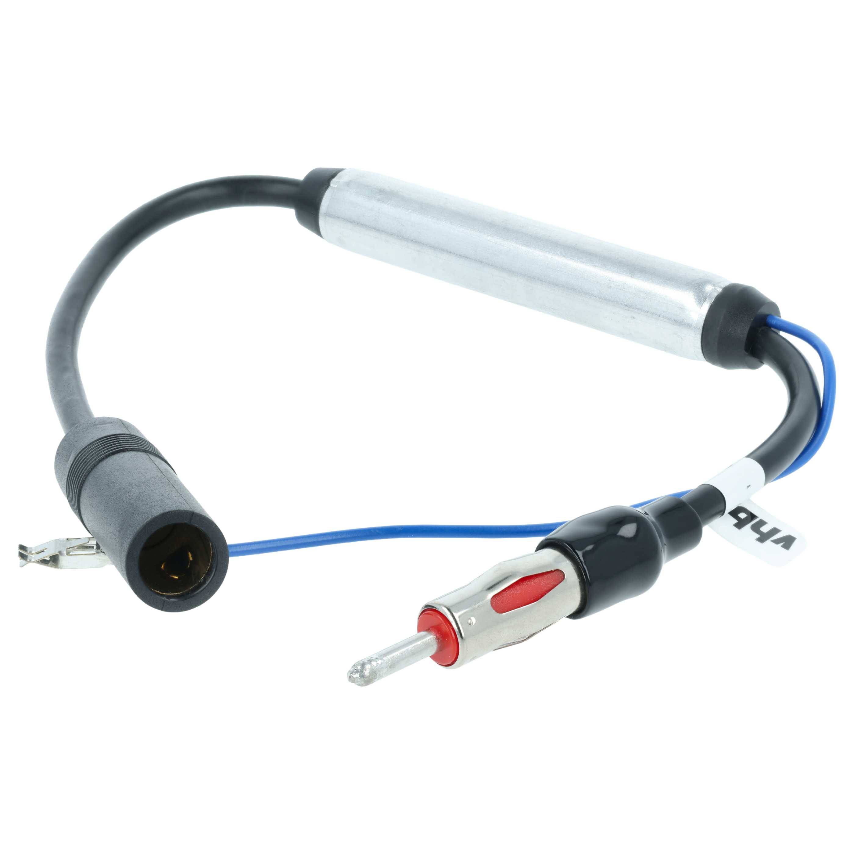vhbw Antennenadapter von DIN (m) auf DIN (f) für Fahrzeugen | Antennenverstärker für Phantomeinspeisung, 35 cm-0