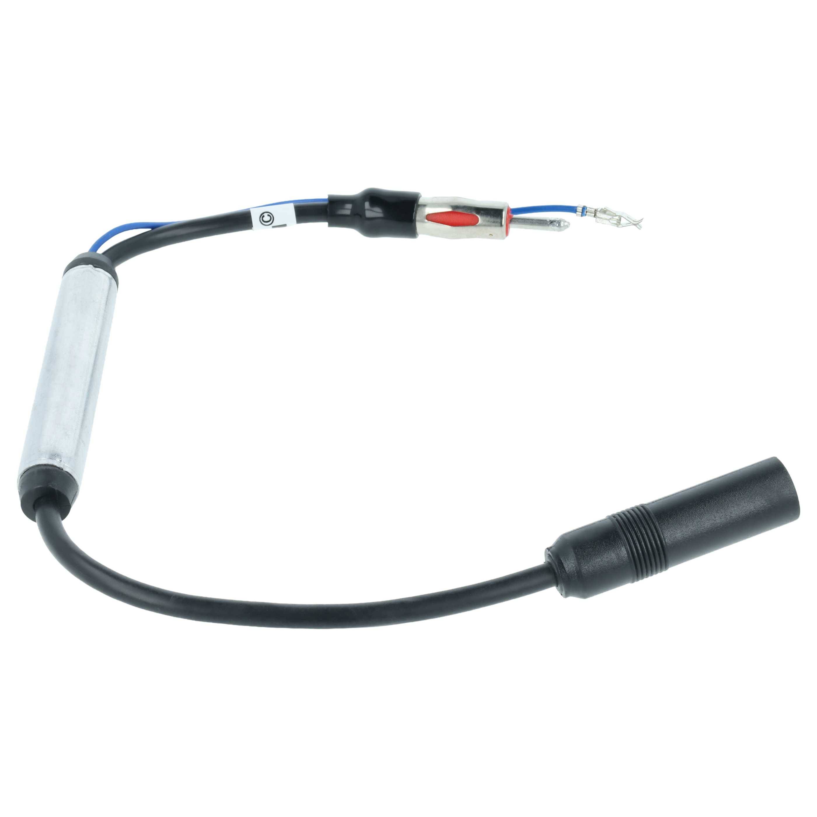 vhbw Antennenadapter von DIN (m) auf DIN (f) für Fahrzeugen | Antennenverstärker für Phantomeinspeisung, 35 cm-2