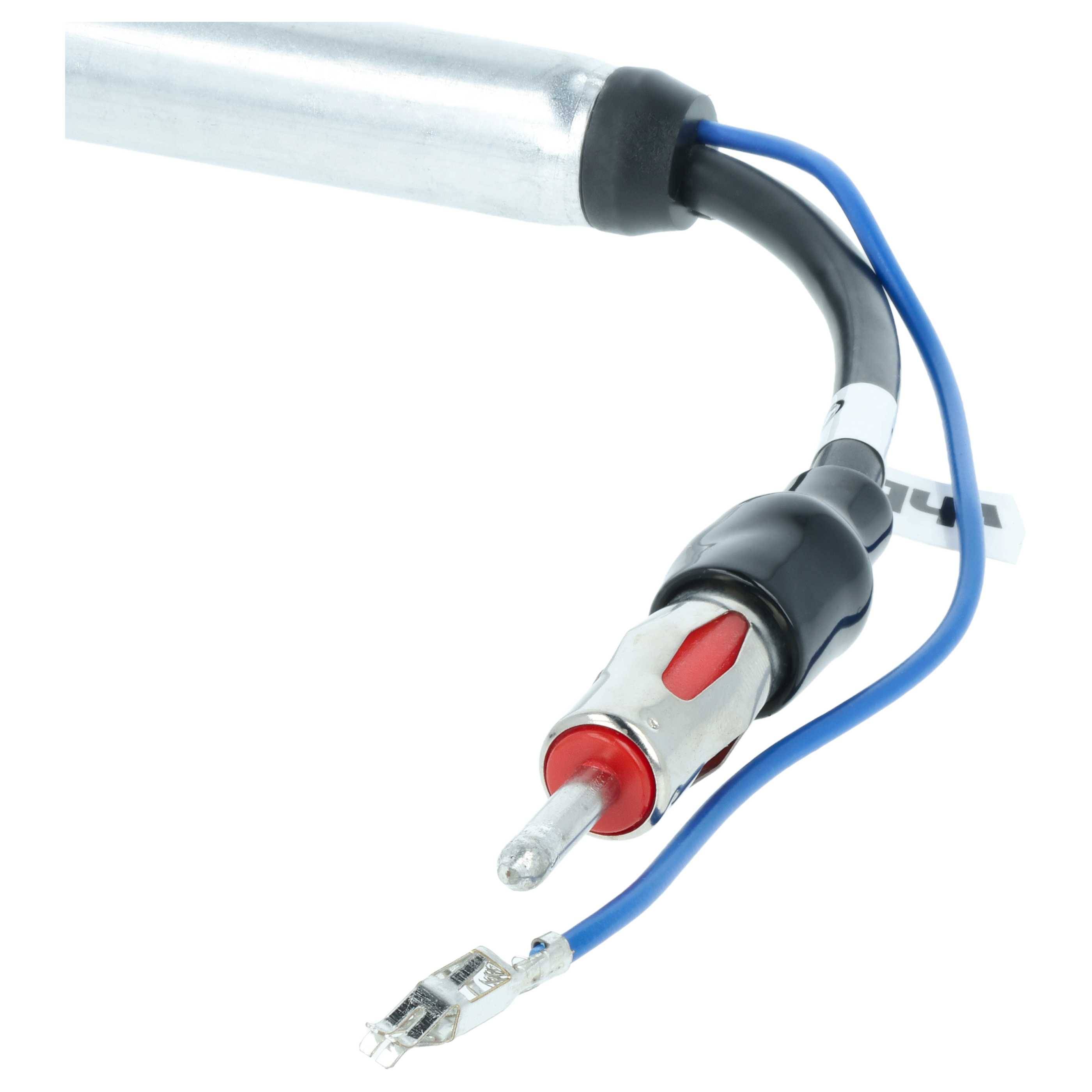vhbw Antennenadapter von DIN (m) auf DIN (f) für Fahrzeugen | Antennenverstärker für Phantomeinspeisung, 35 cm-3