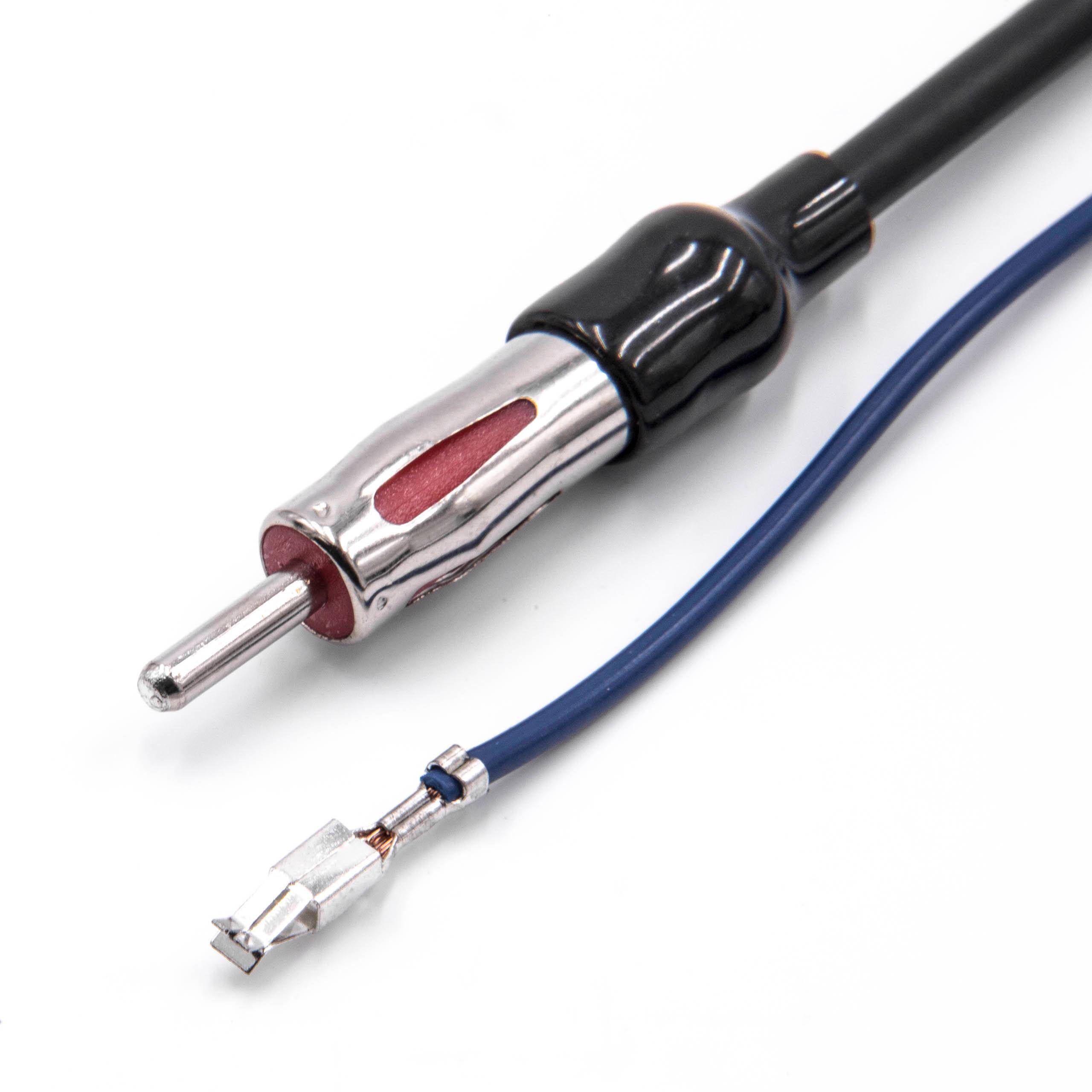 vhbw Antennenadapter von DIN (m) auf Doppel-Fakra (m) kompatibel mit Audi, Seat, VW Fahrzeugen - Antennenverstärker für-1