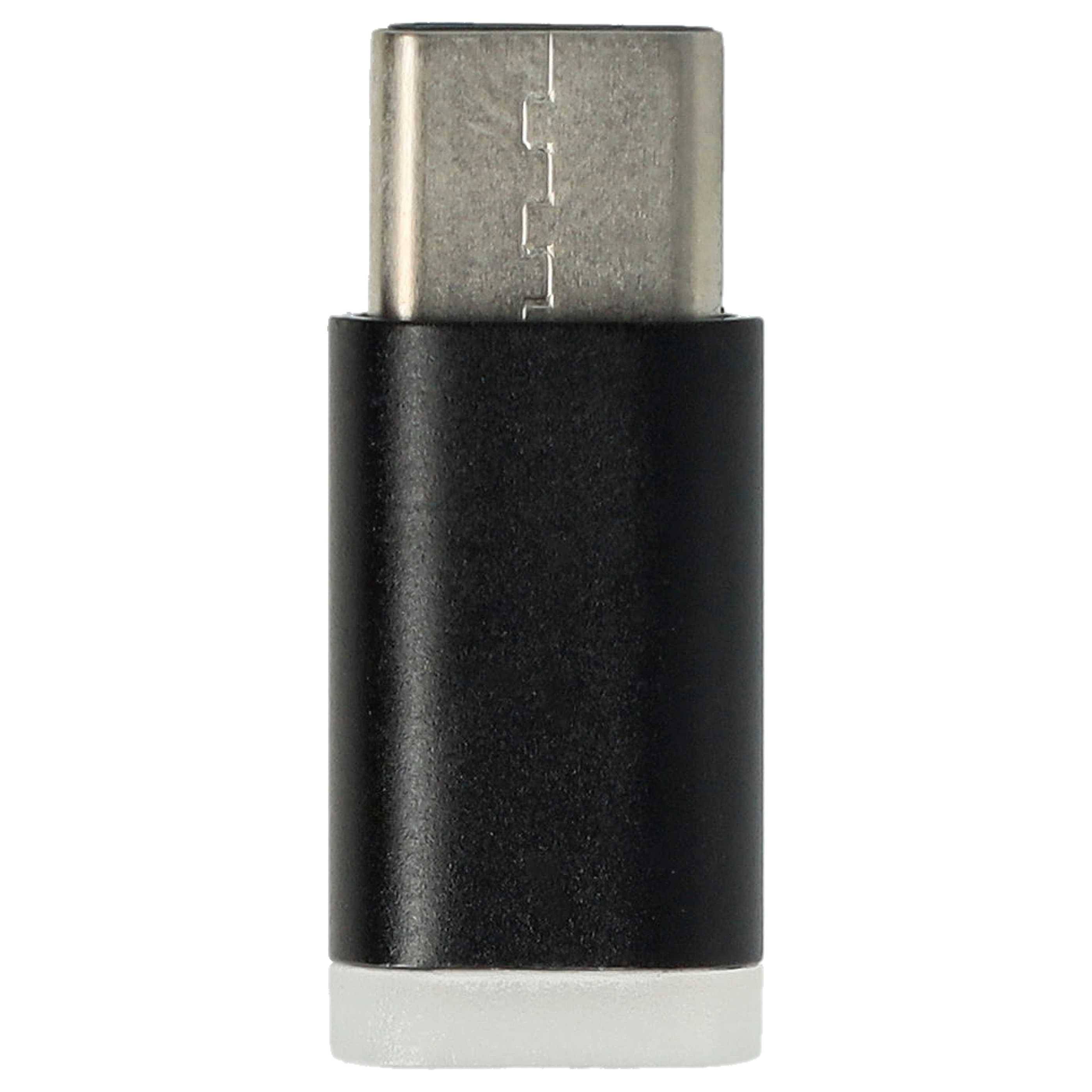 vhbw USB Typ C auf Micro-USB Adapter für Smartphone, Tablet, Notebook Schwarz-2