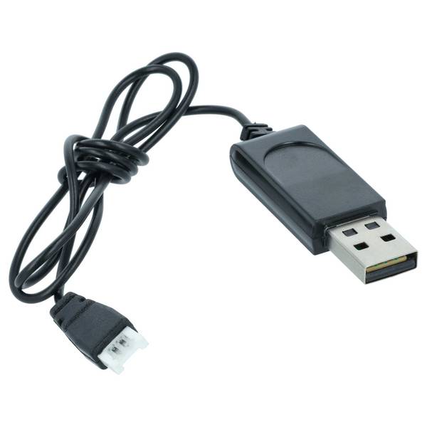 vhbw USB Ladekabel kompatibel mit Hubsan H107L C | H107L C D, U816, V930, V977, X4 H107 Drohne, Quadcopter - 50cm